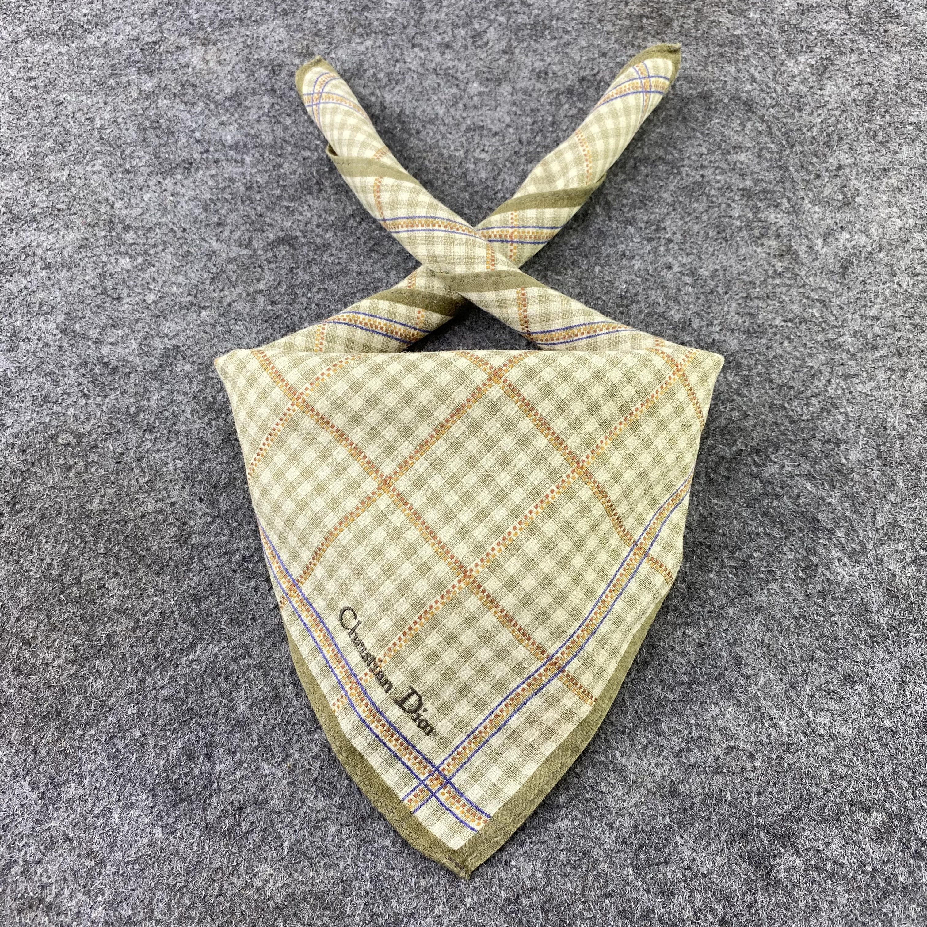 Vintage Christian Dior Handkerchief / Bandana / Neckerchief B414 Size ONE SIZE - 2 Thumbnail