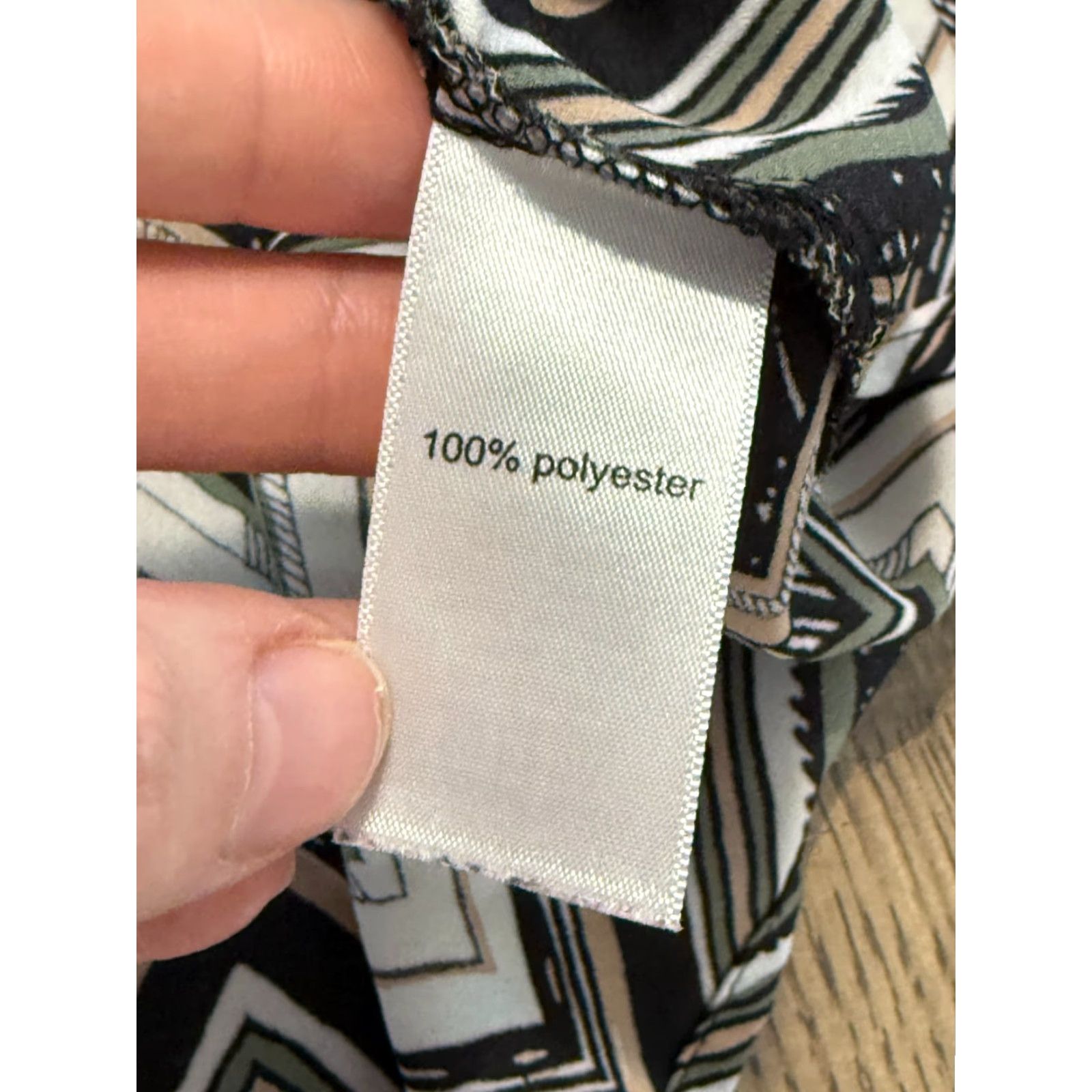 Vintage Maurices Tank Top Women's XL Black Green White Tan Herringbone Print Tank (Regular) Ladies Shirt Casual Summer Spring Fall Size XL / US 12-14 / IT 48-50 - 6 Thumbnail