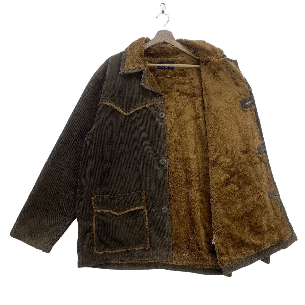 Japanese Brand Jeaning Garage Corduroy Sherpa Heavy Coat Size US XL / EU 56 / 4 - 2 Thumbnail