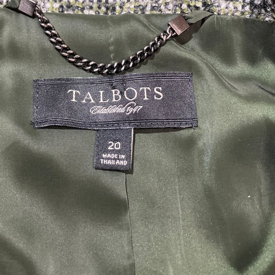 Talbots Talbots Vintage Double-Breasted Tweed Peacoat Women 20 Size 3XL / US 20-22 - 3 Thumbnail