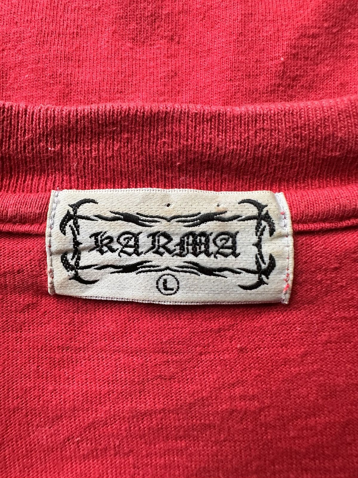 Japanese Brand Vintage Karma Japanese Brand Long Sleeve Size US L / EU 52-54 / 3 - 8 Thumbnail