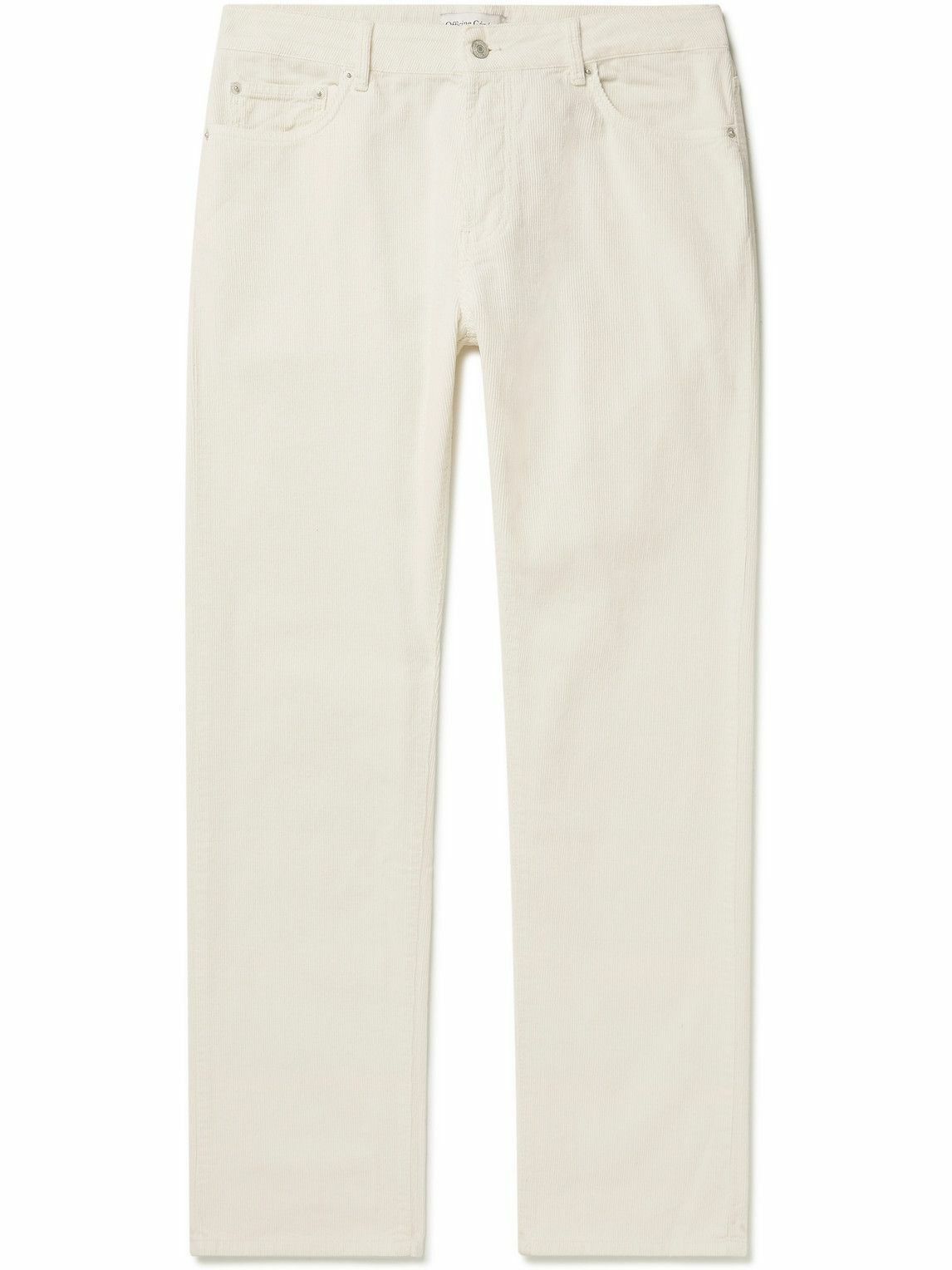 Officine Generale o1mle1025 James Pigment Dyed Straight Leg Jeans in White Size US 34 / EU 50 - 1 Thumbnail