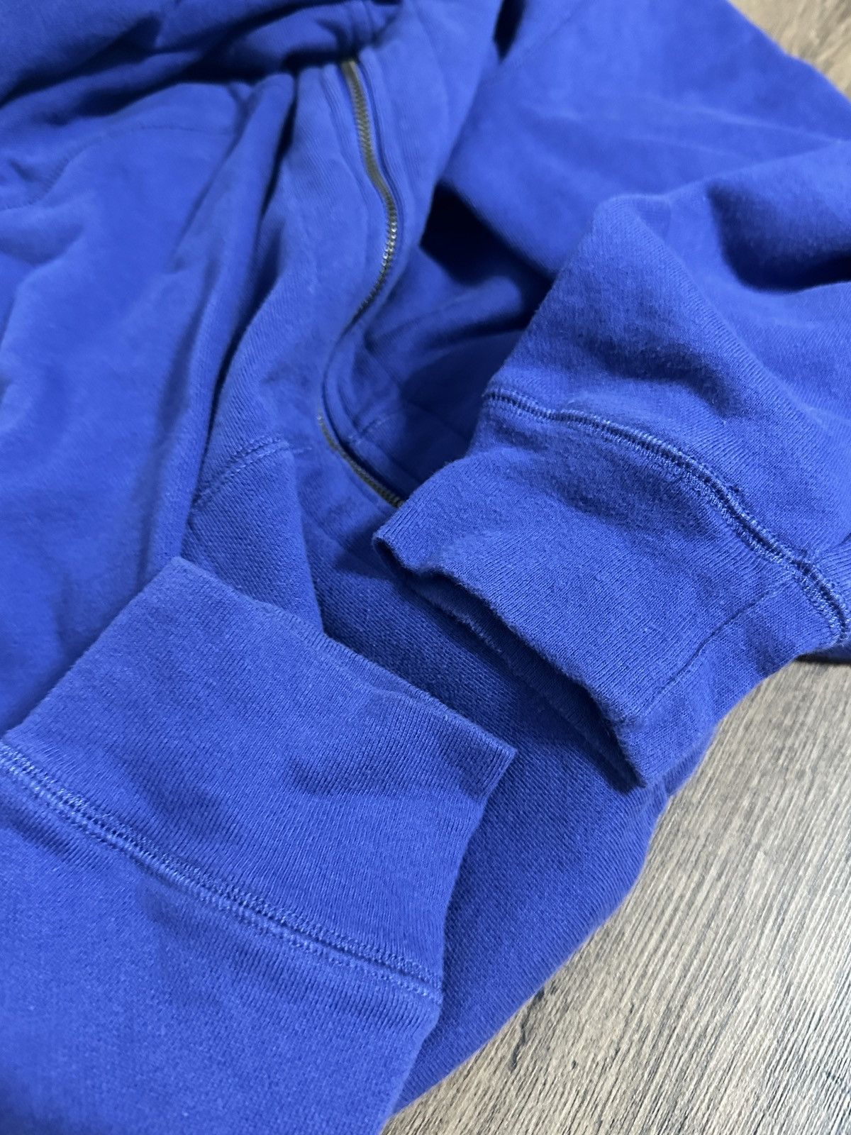 Polo Ralph Lauren × Vintage Vintage 90’s Polo Ralph Lauren Pirate Skull Blue Zip Hoodie Size US S / EU 44-46 / 1 - 10 Thumbnail