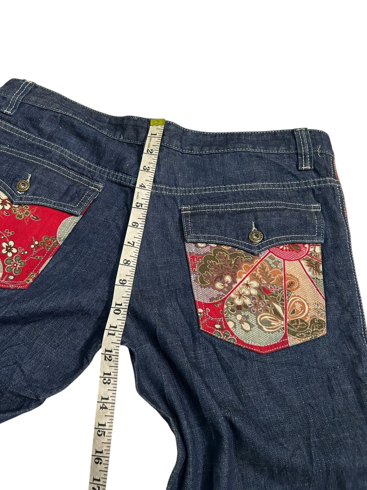 If Six Was Nine × KMRii × Le Grande Bleu (L.G.B.) Flare Japanese Tradisional Style Huo Jing Jeans Denim ☠️☠️ Size US 37 - 16 Thumbnail