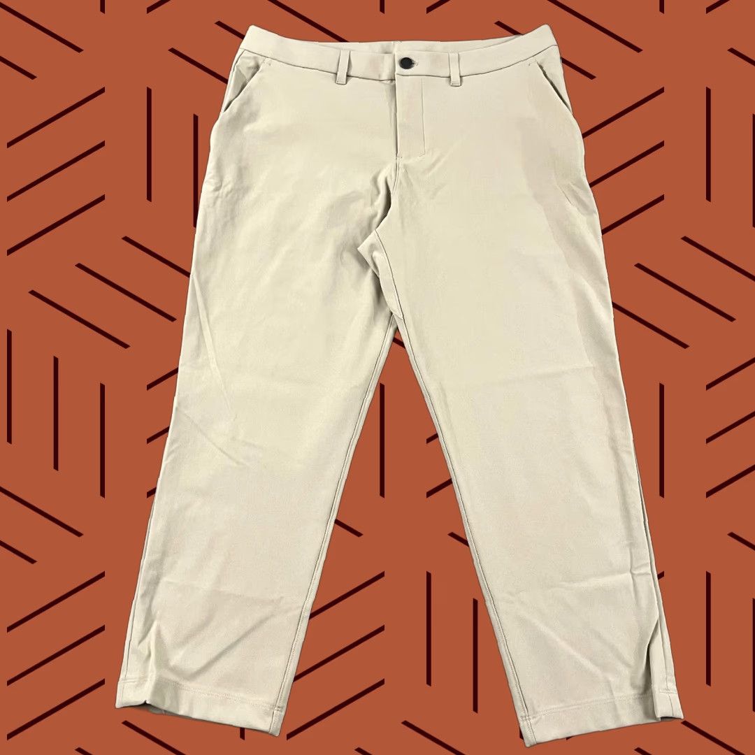 Lululemon LULULEMON Pants Mens 34 x 26.5" Short ABC Classic 5-Pocket Travel Lifestyle Golf Brown Mens Size US 34 / EU 50 - 1 Thumbnail