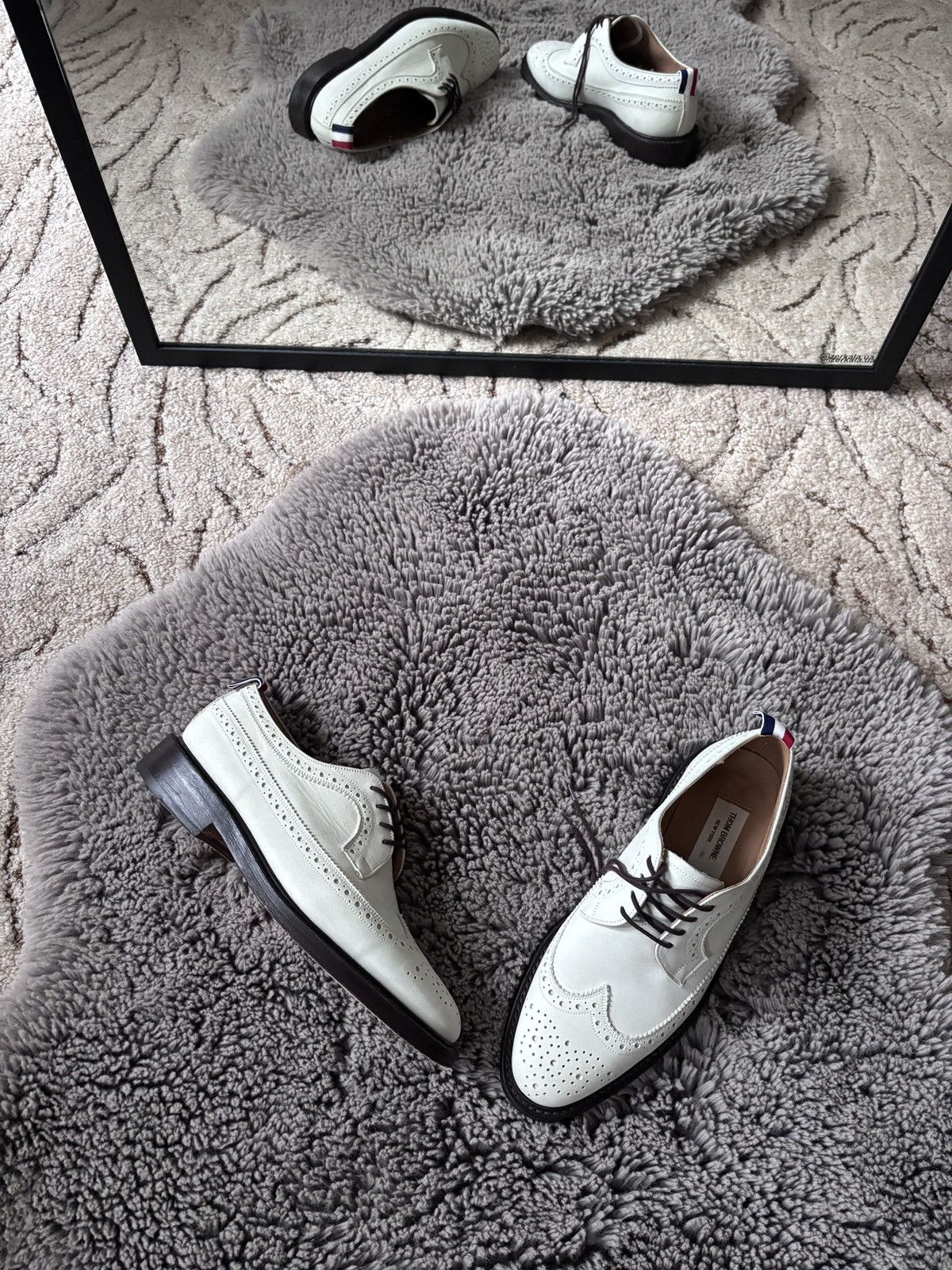 Thom Browne × Vintage Thom Browne Vintage Classic Longwing white brogue Size US 9 / EU 42 - 1 Thumbnail