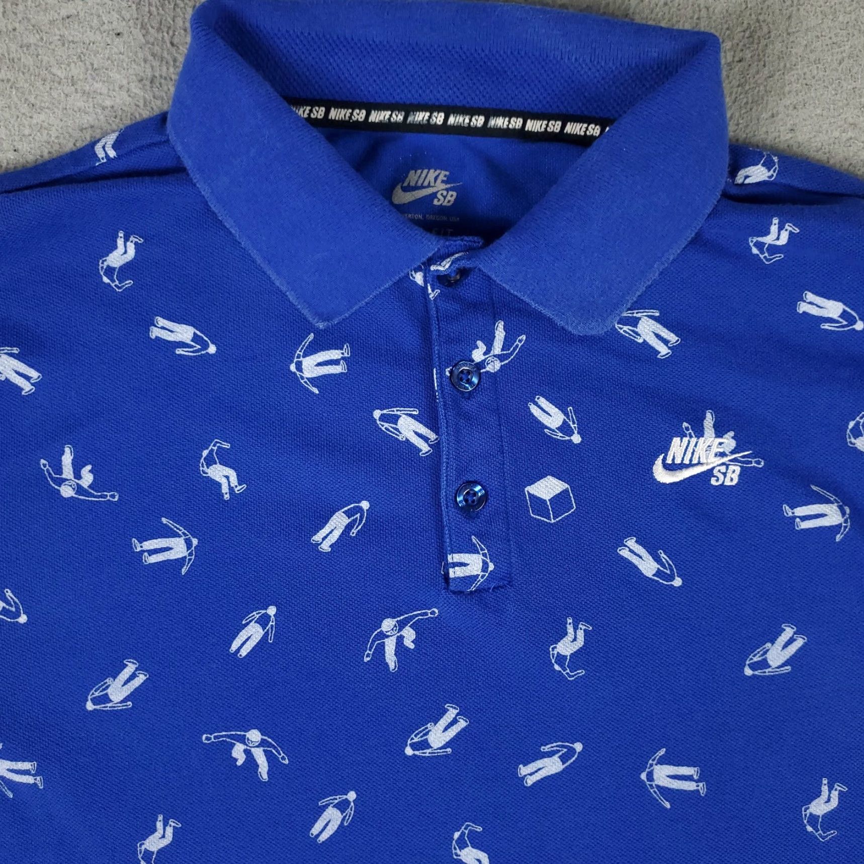 Nike Nike Polo Shirt Mens Size Large Blue Cotton Blend Short Sleeve Casual Polo Shirt L Blue Nike Sports Modern Preppy Men's Polo Shirt Size US L / EU 52-54 / 3 - 2 Thumbnail