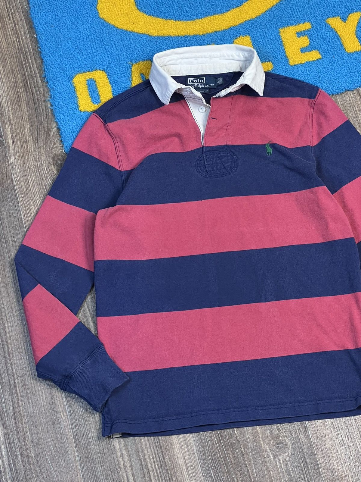 Polo Ralph Lauren × Rugby Ralph Lauren × Vintage Vintage Polo Ralph Lauren Rugby Striped polo long sleeve Size US S / EU 44-46 / 1 - 3 Thumbnail
