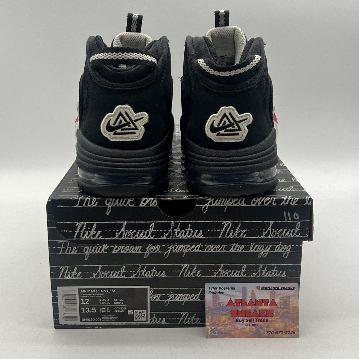 Nike Social status x air Penny 1 recess black Size US 12 / EU 45 - 3 Thumbnail