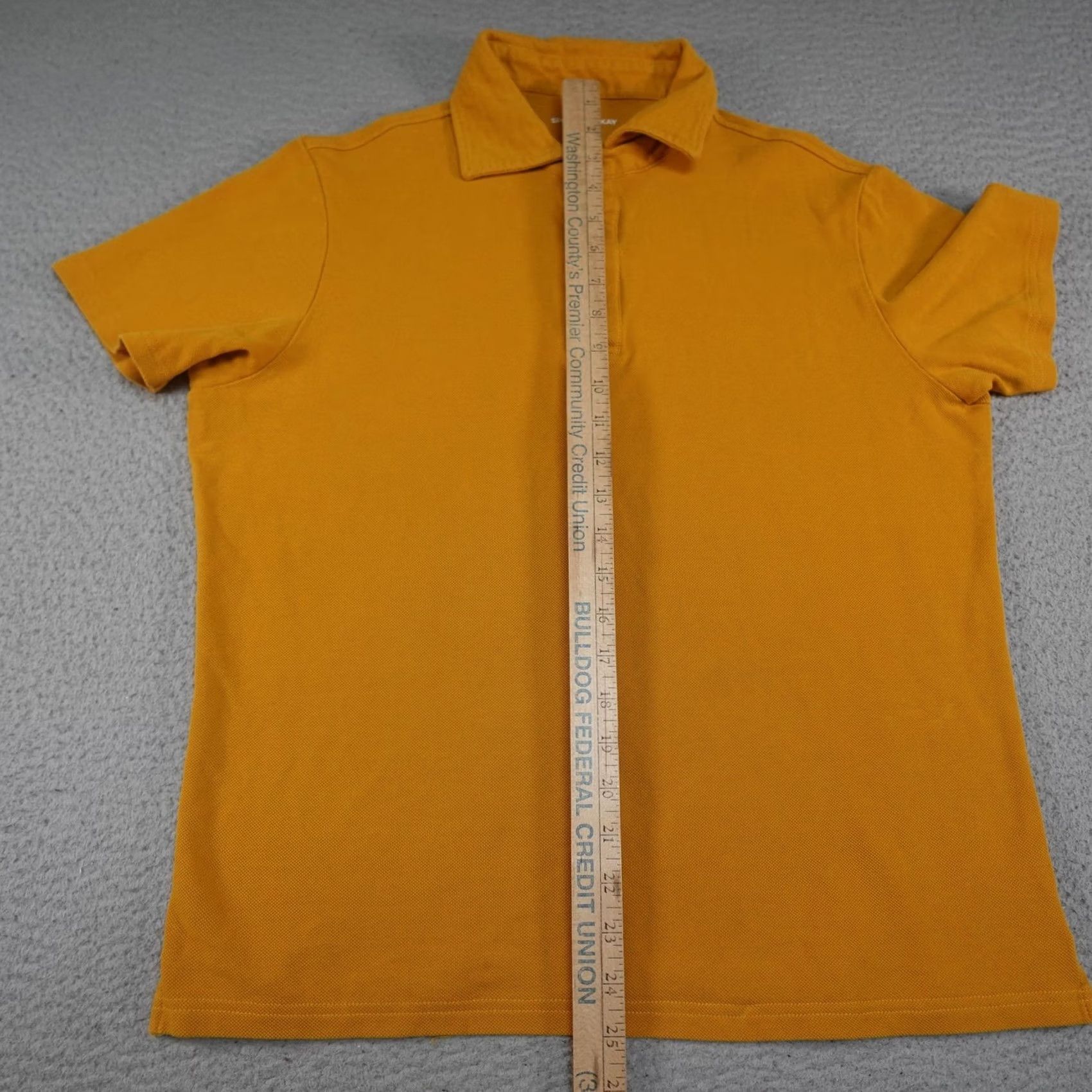 Vintage Spier & Mackay Polo Shirt Mens L Yellow Cotton Knit Solid Short Sleeve Casual Preppy Shirt Size US L / EU 52-54 / 3 - 6 Thumbnail