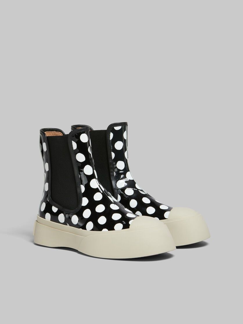 Marni o1y1025 Leather Ankle Boots in Black/White Size US 8 / IT 38 - 2 Thumbnail