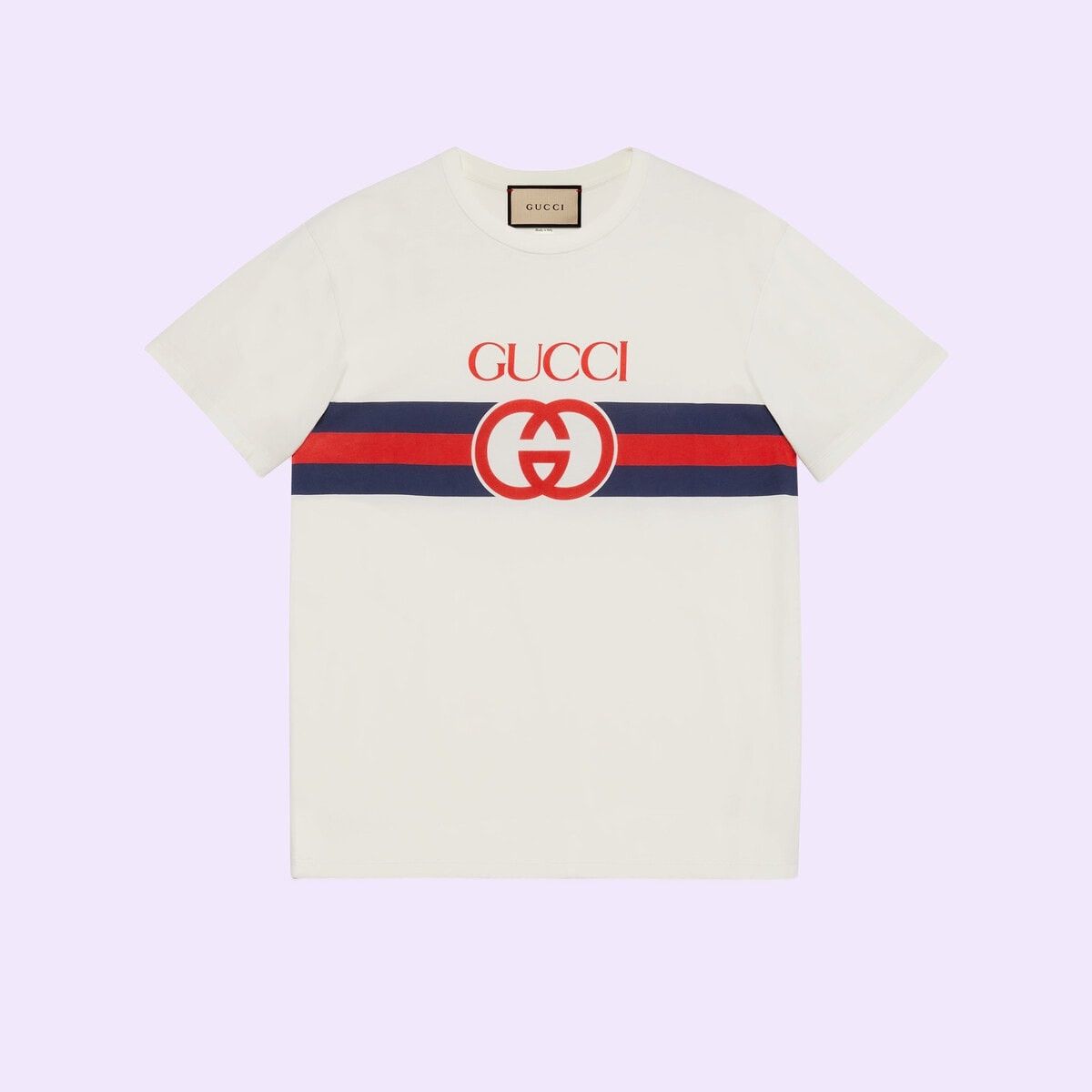 Gucci o1mt1gz0725 Interlocking G Cotton T-Shirt in White Size US XXL / EU 58 / 5 - 1 Thumbnail