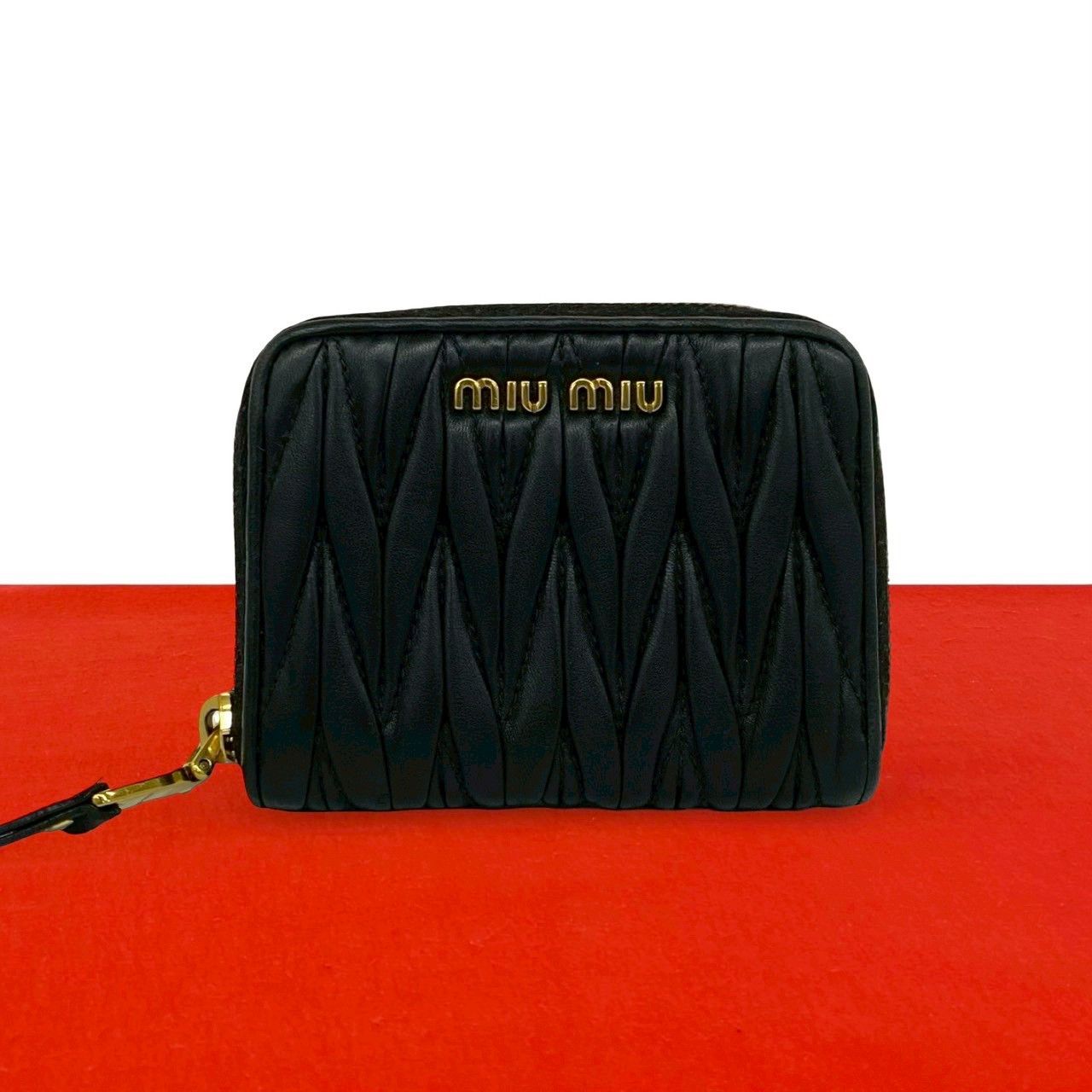 Miu Miu Miu Miu Miu Miu Leather Coin Case Leather Coin Case 197A DUTY FREE for USA Size ONE SIZE - 1 Thumbnail