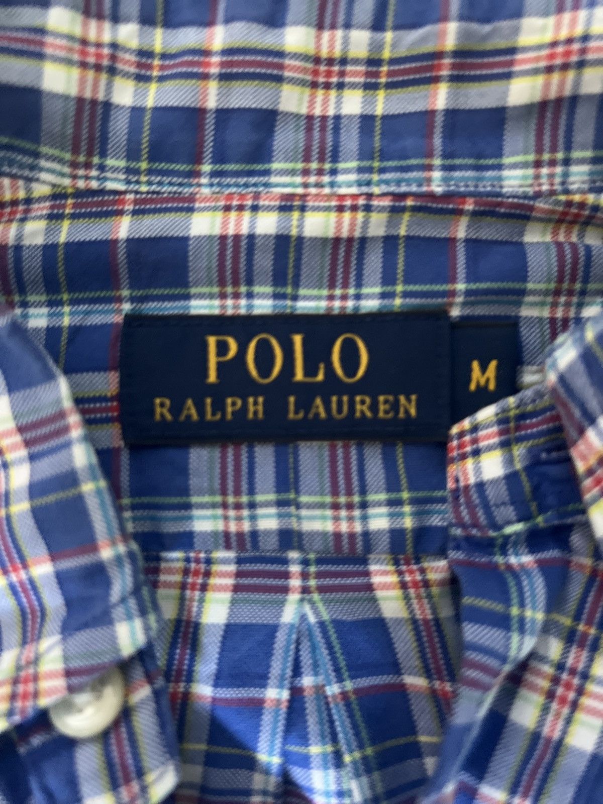 Polo Ralph Lauren Vintage Polo Ralph Lauren Checkered Shirt Blue | Size M Size US M / EU 48-50 / 2 - 5 Thumbnail