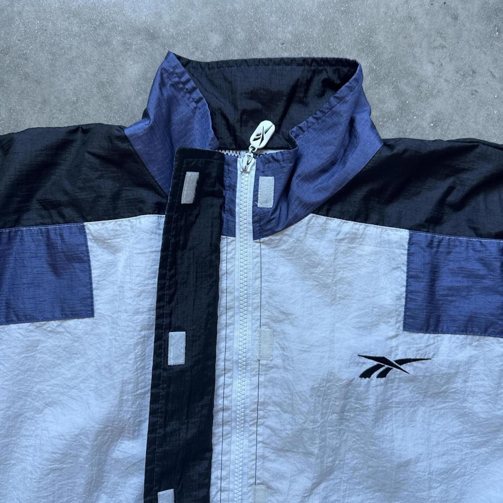 Reebok Reebok Windbreaker Mesh Full Zip Up Jacket Adjustable Waist Size US M / EU 48-50 / 2 - 4 Thumbnail