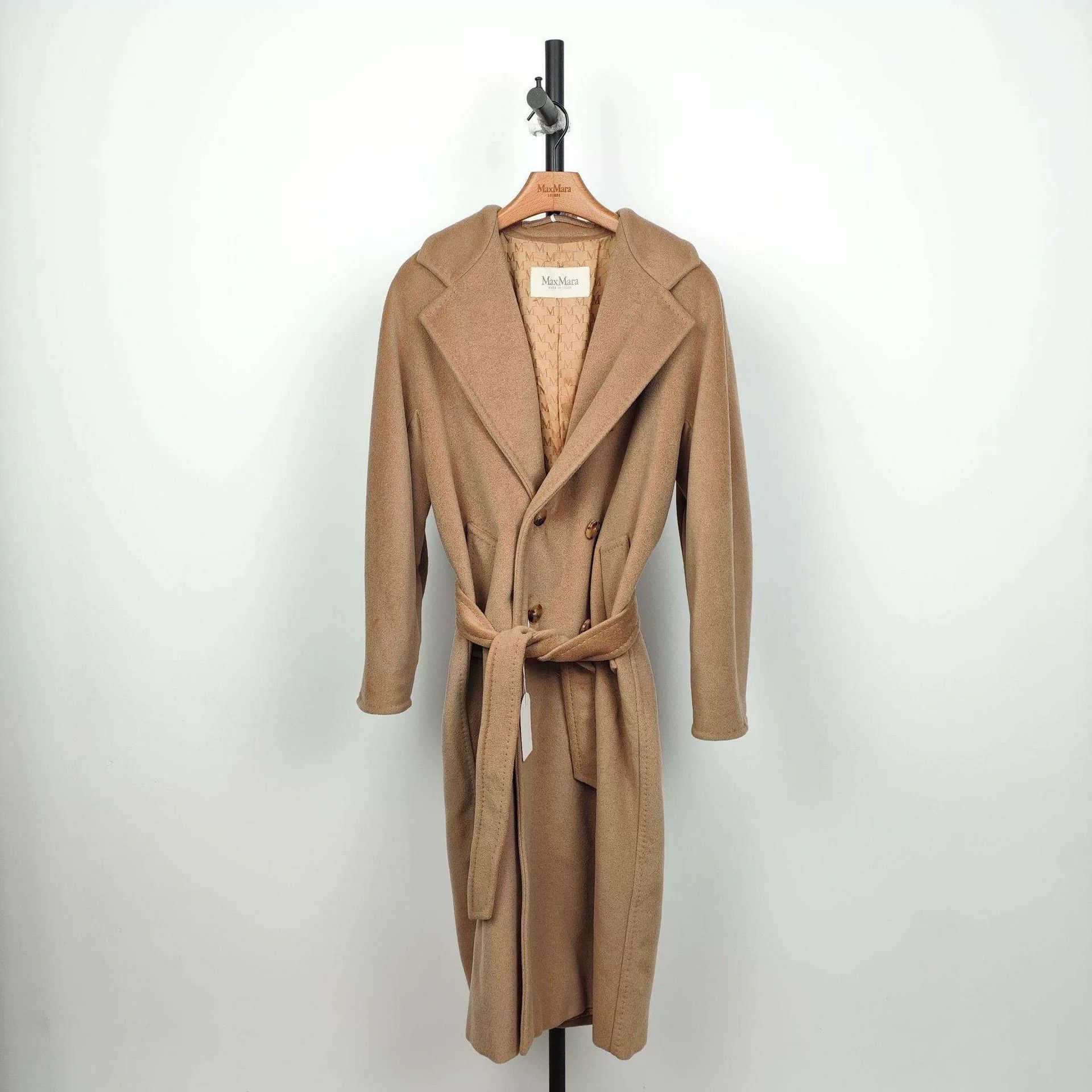Max Mara MaxMara Cashmere Coat Beige Size US XS / EU 42 / 0 - 1 Thumbnail