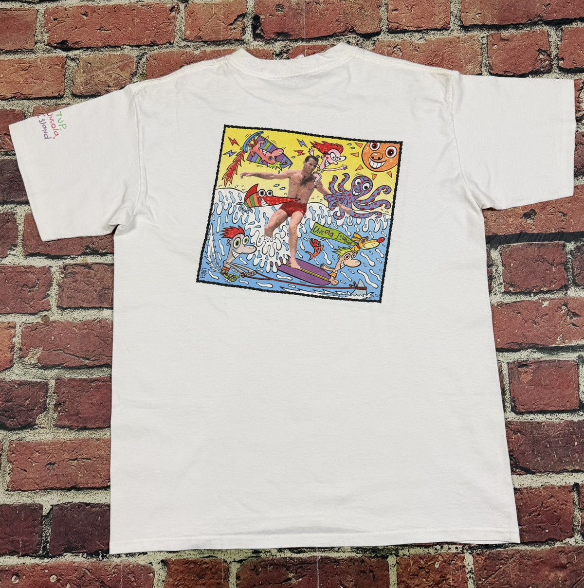Other Vintage 7 Up Uncola Island Soda Promo T-Shirt Single Stitch Size US XL / EU 56 / 4 - 4 Thumbnail