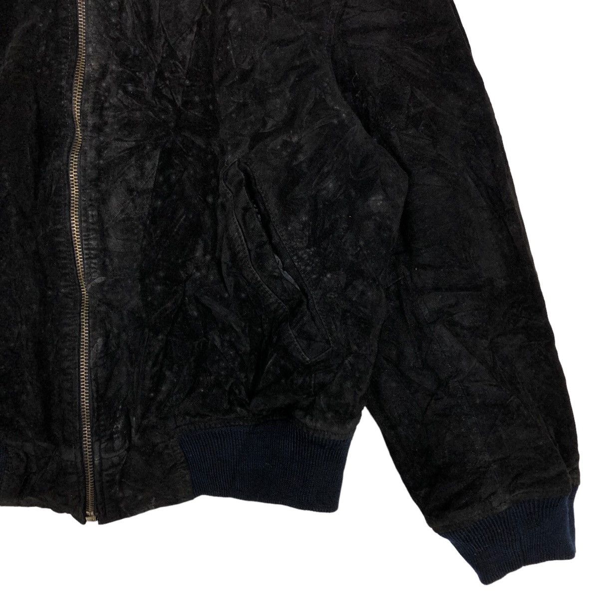 Japanese Brand 🔥90’s Vintage Biker Bomber Leather Jacket Suede Japan Size US L / EU 52-54 / 3 - 5 Thumbnail