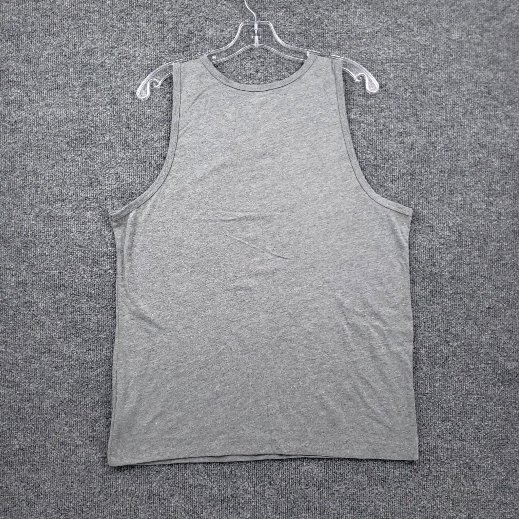 Old Navy Old Navy Tank Mens M Medium Gray American Tradition 2021 Sleeveless Cotton Blend Logo USA Flag shirt Size US M / EU 48-50 / 2 - 2 Thumbnail