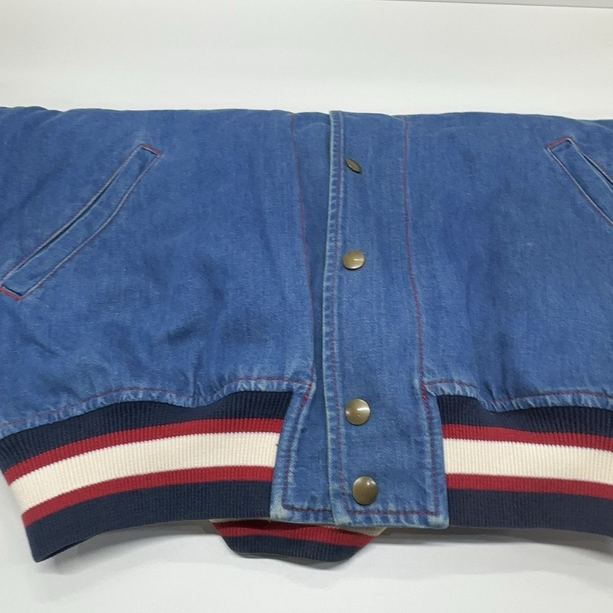Gucci Gucci Denim Bomber Jacket Size US S / EU 44-46 / 1 - 7 Thumbnail