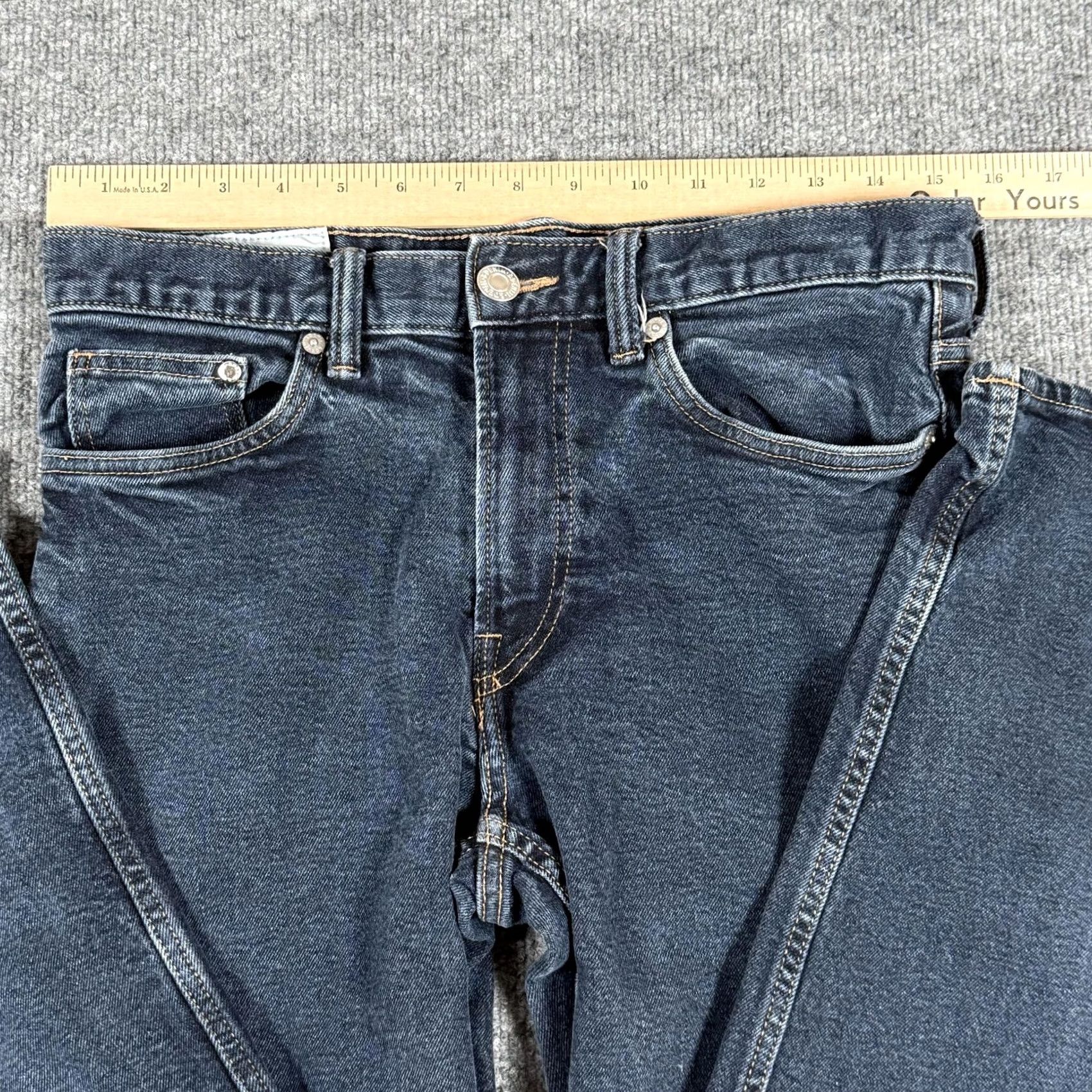 H&M H&M Slim Jeans 31x32 Blue Stretch Denim Classic Fit Straight Leg Pants Jeans Mens 31 Slim Regular 31x28.5 Inseam 32 Zip Pockets Cotton Elastane Denim Size US 31 - 3 Thumbnail