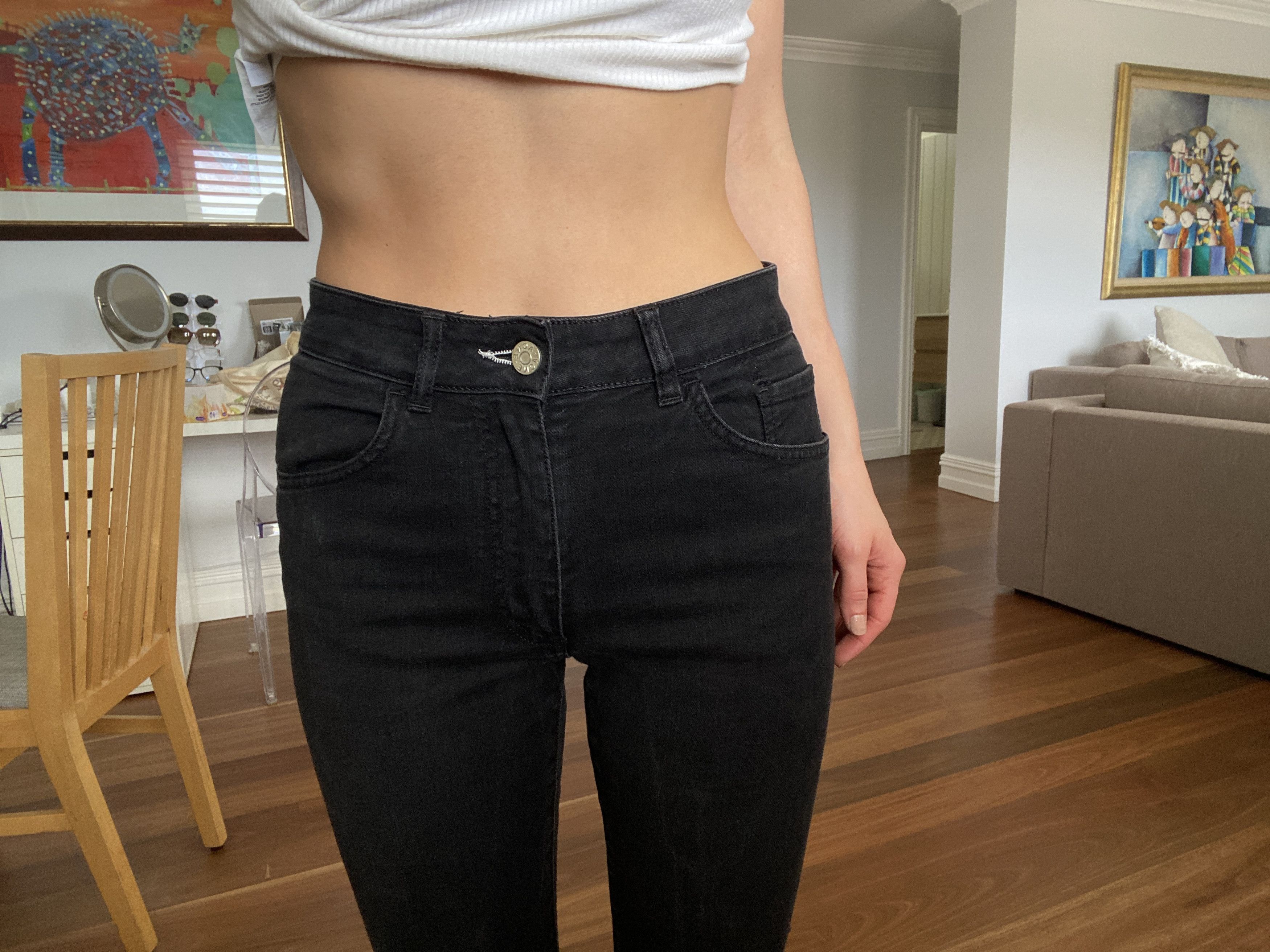 Acne Studios High Waisted Jeans Slim Size 28" / US 6 / IT 42 - 4 Thumbnail