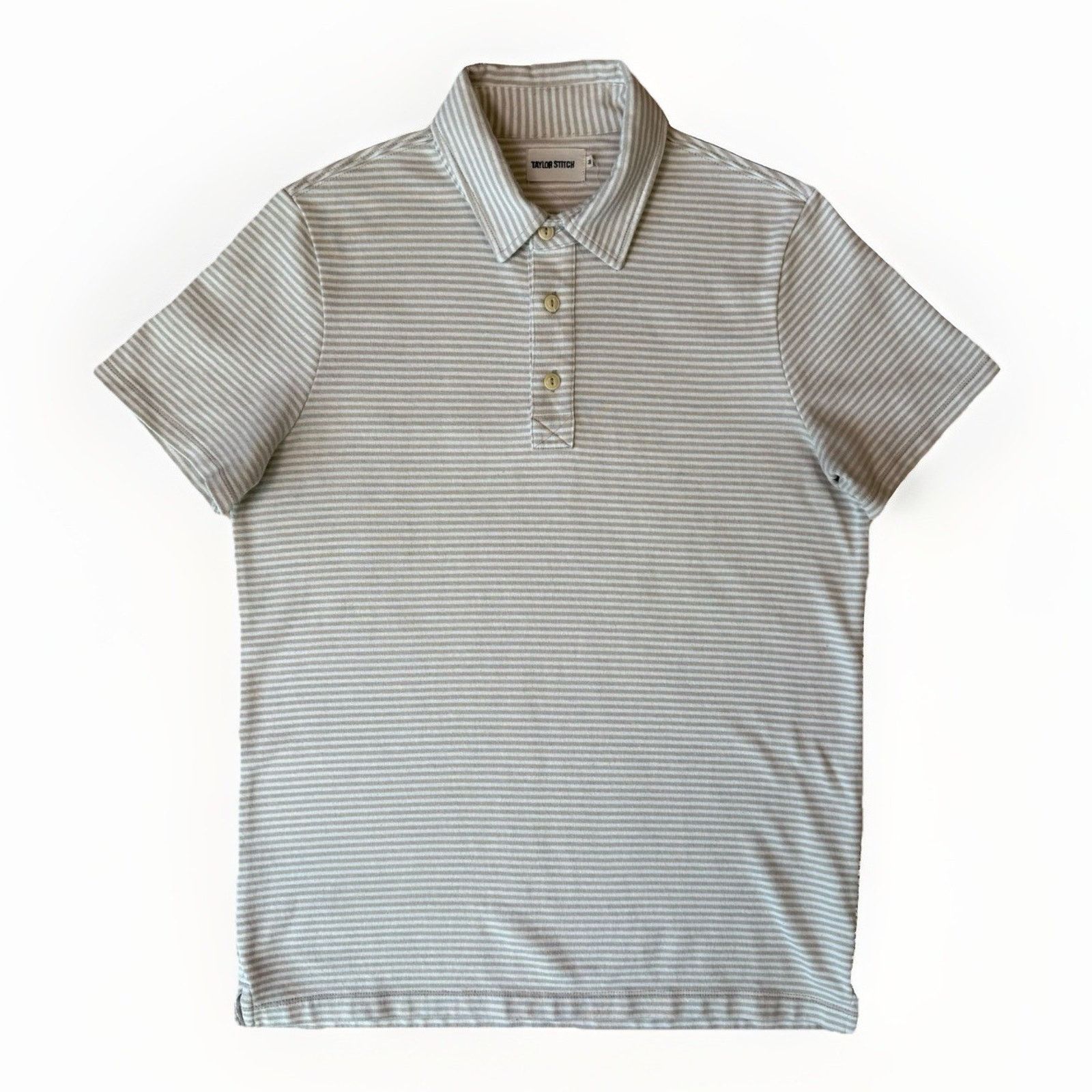 Taylor Stitch Taylor Stitch Polo Shirt 38 Natural Oatmeal Short Sleeve Size US S / EU 44-46 / 1 - 1 Thumbnail