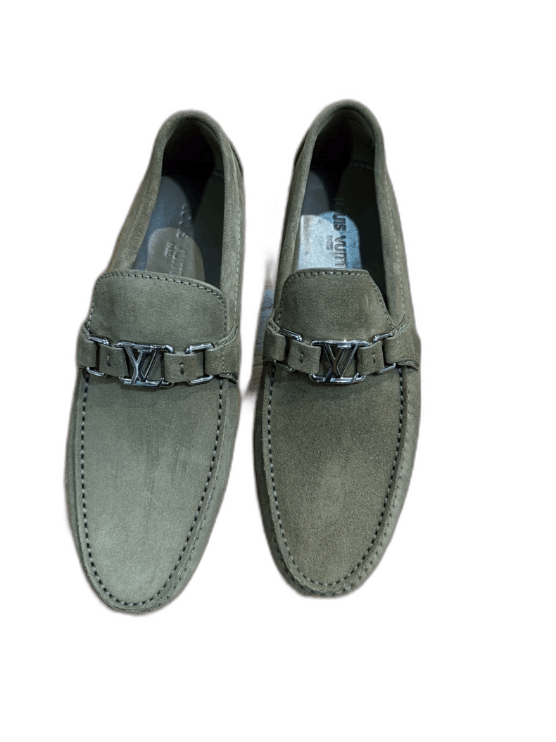 Louis Vuitton Louis Vuitton Olive Suede Slip -2505 Size US 9 / EU 42 - 1 Thumbnail