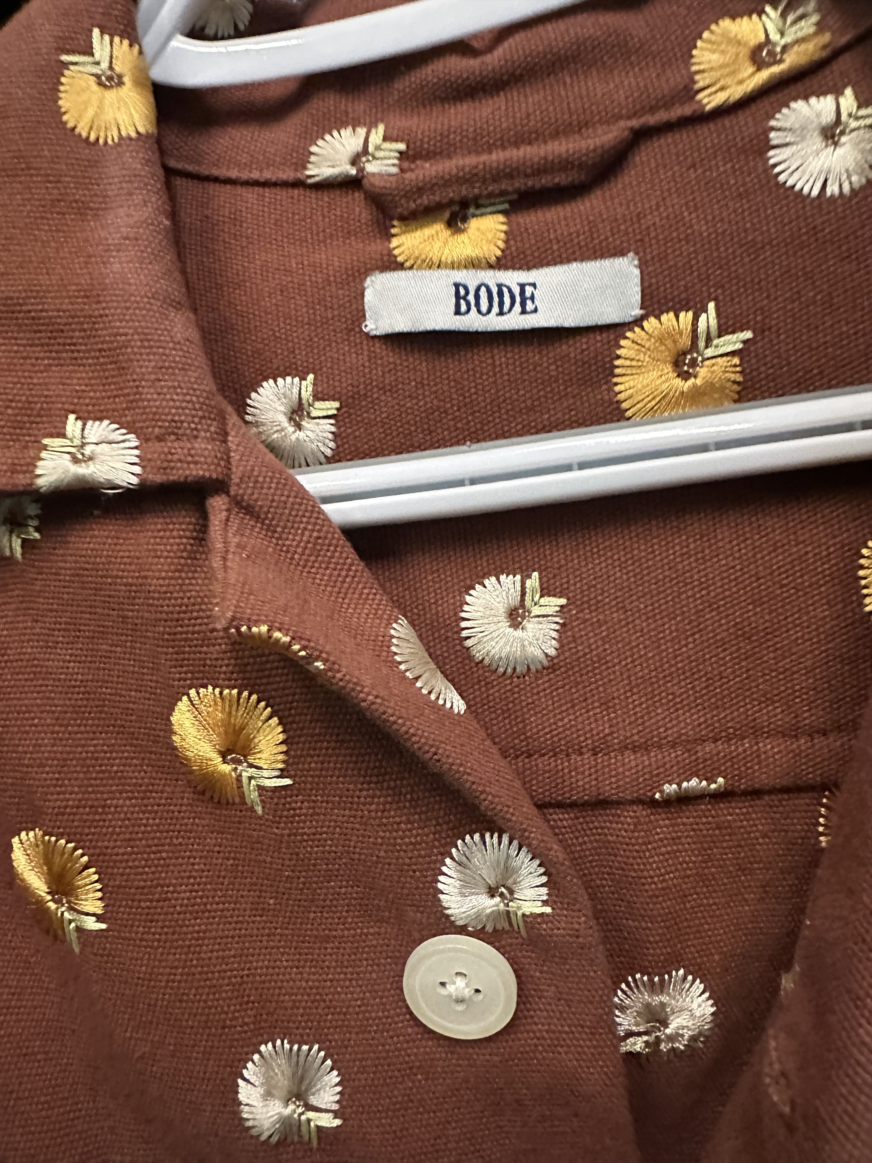 Bode Bode Marigold Embroidered Shirt Size US M / EU 48-50 / 2 - 4 Thumbnail
