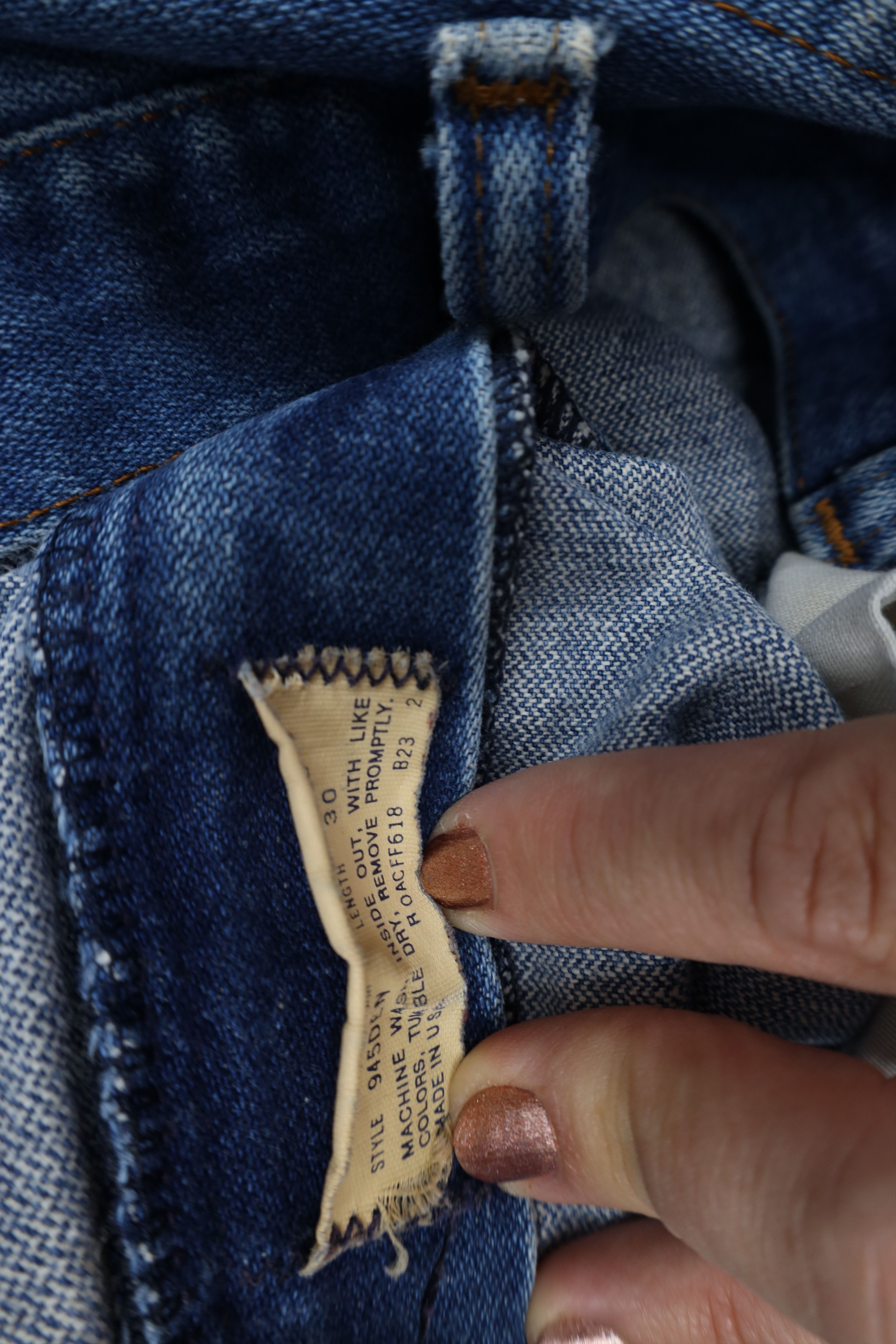 Wrangler Vintage 70s 80s Wrangler Wide Leg Denim Jeans Blue USA Size US 38 / EU 54 - 10 Thumbnail