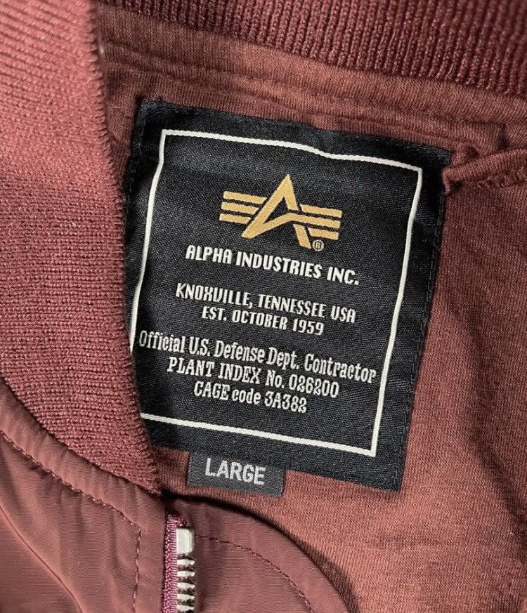 Alpha Industries × Vintage Alpha Industries Dept Bomber Jacket Size US L / EU 52-54 / 3 - 3 Thumbnail