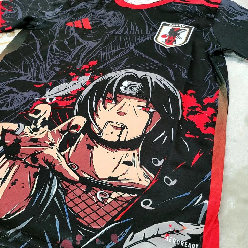 Other Japan Soccer Jersey – Itachi Uchiha Anime Black Edition Size US M / EU 48-50 / 2 - 4 Thumbnail