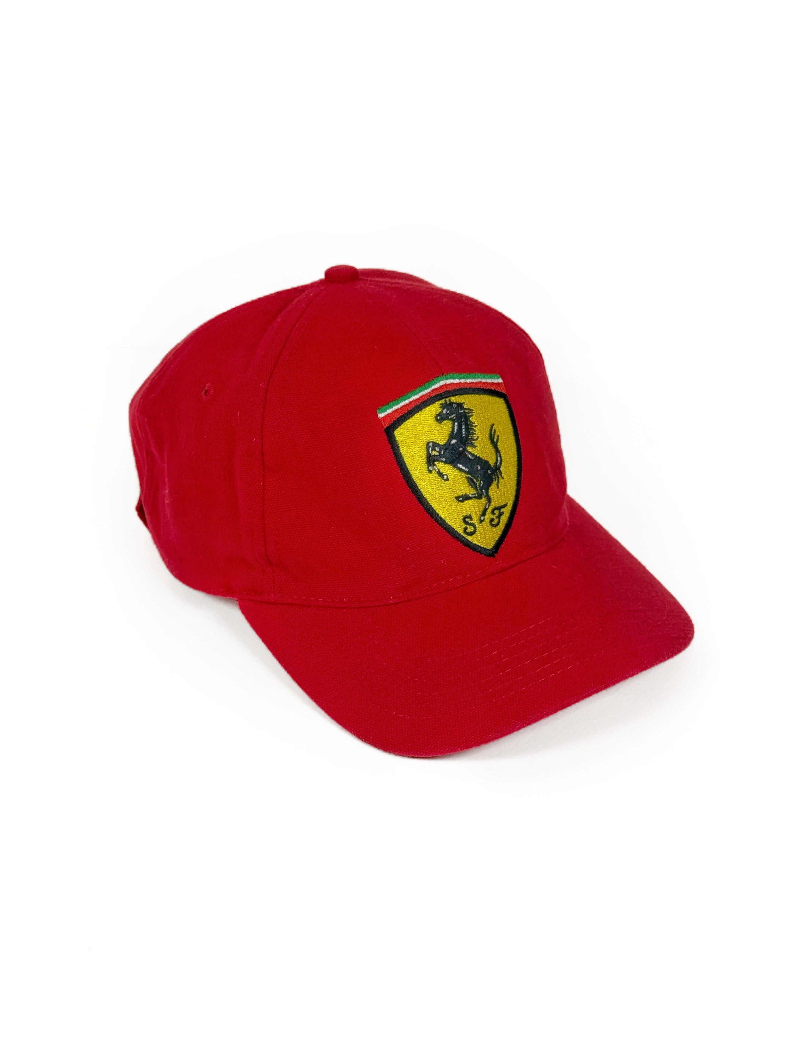 Ferrari Vintage 90's Ferrari Cap Hat Red Logo Embroidered Size ONE SIZE - 2 Thumbnail