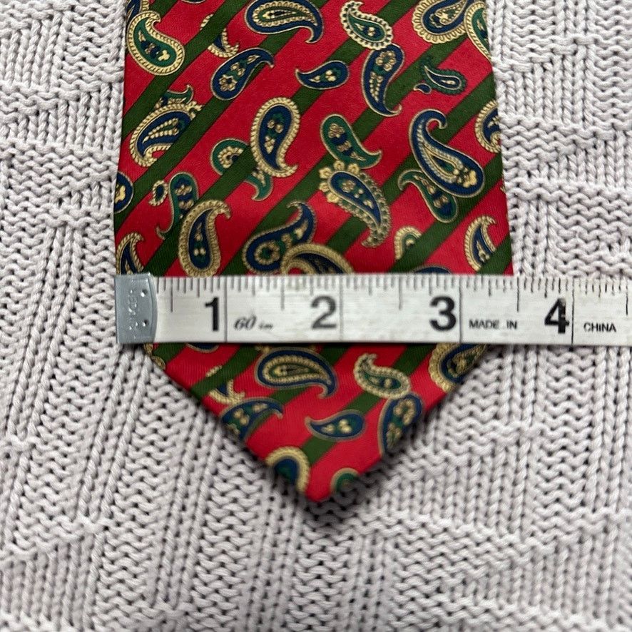 Barneys New York Barneys New York red and blue paisley silk tie Size ONE SIZE - 6 Thumbnail