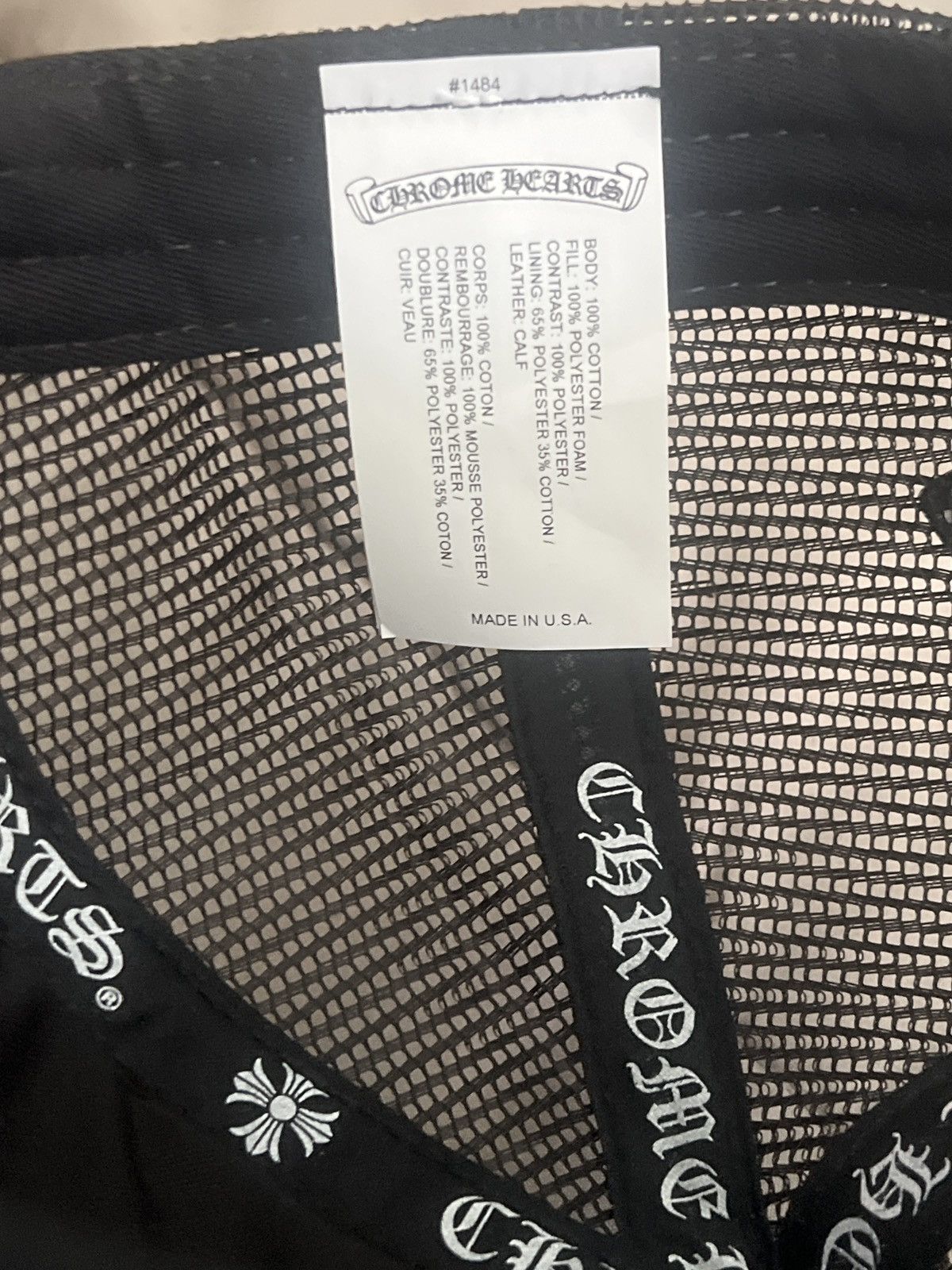 Chrome Hearts Chrome Hearts Trucker Hat Triple White 3 Calf Hair Patch Size ONE SIZE - 12 Thumbnail