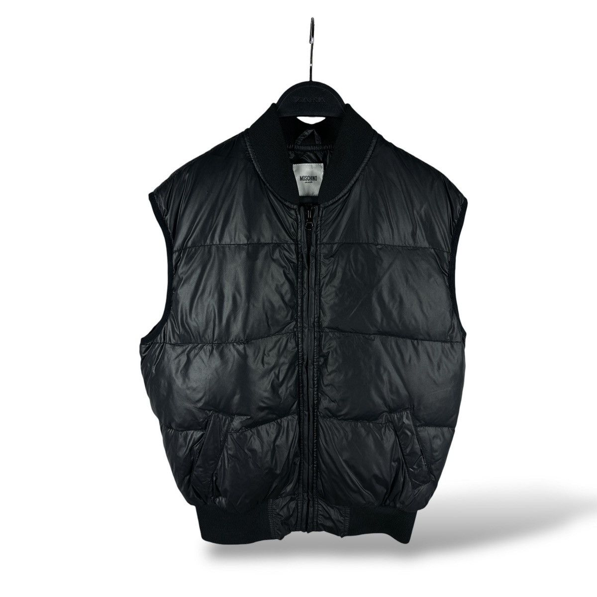Moschino Moschino Jeans Down Puffer Vest Gilet Cropped Full Black Size US M / EU 48-50 / 2 - 1 Thumbnail