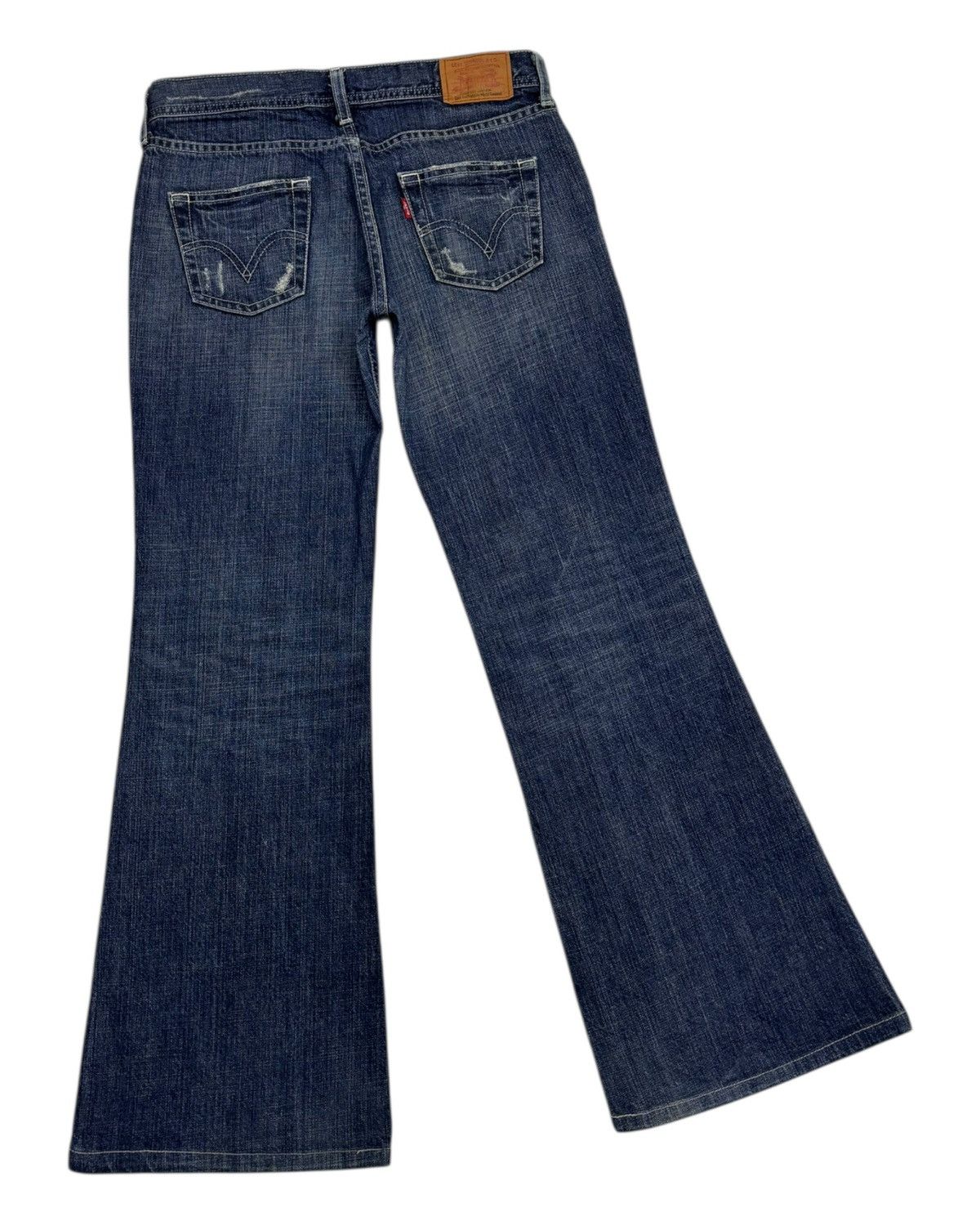 If Six Was Nine × Levi's Vintage Levis 90s Flared Jeans Bootcut Distressed Denim Jean Size 30" / US 8 / IT 44 - 4 Thumbnail