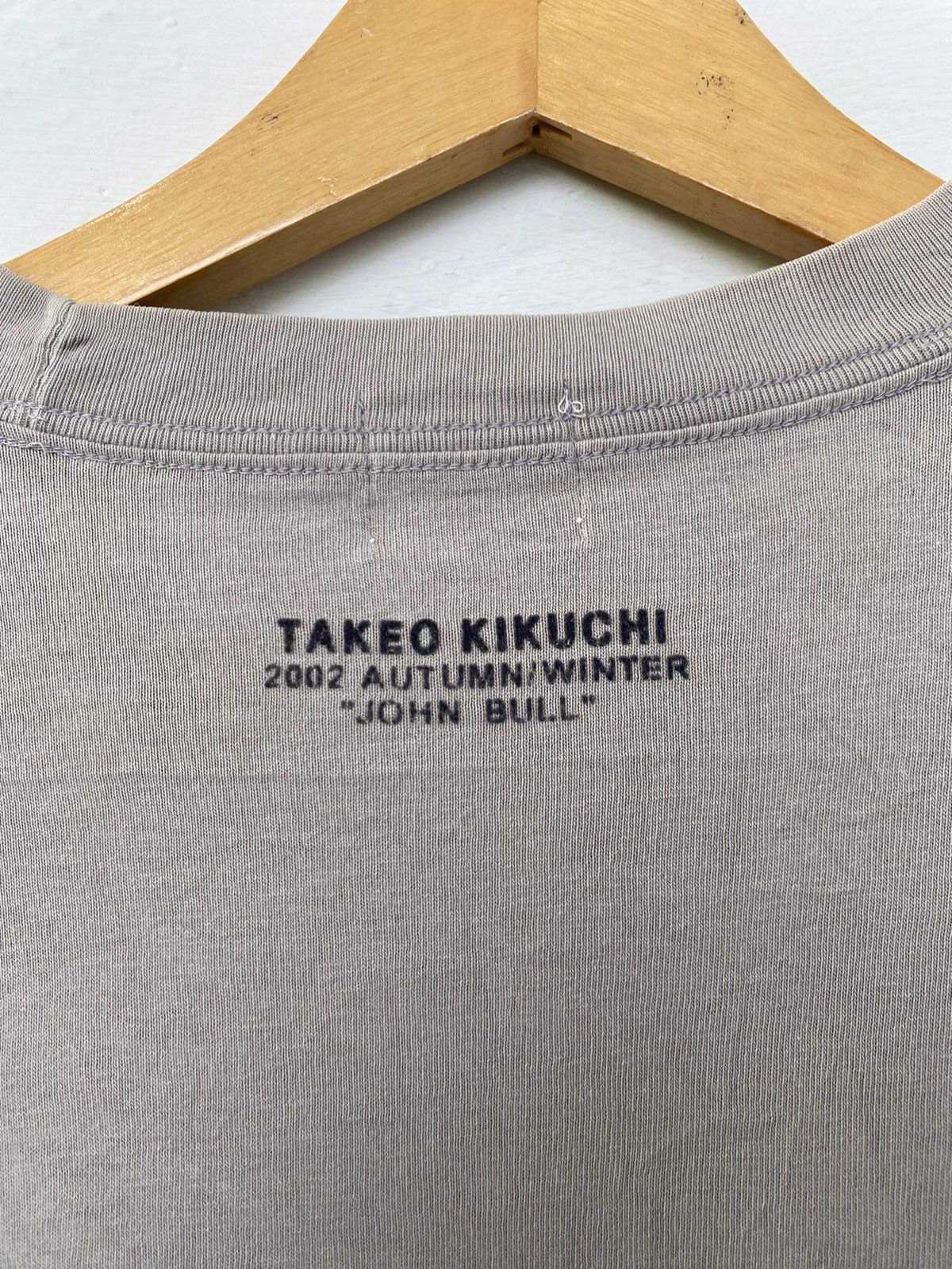 Japanese Brand × Takeo Kikuchi Vintage Rare Takeo kikuchi 2002 Autumn winter John Bull Tee Size US L / EU 52-54 / 3 - 7 Thumbnail