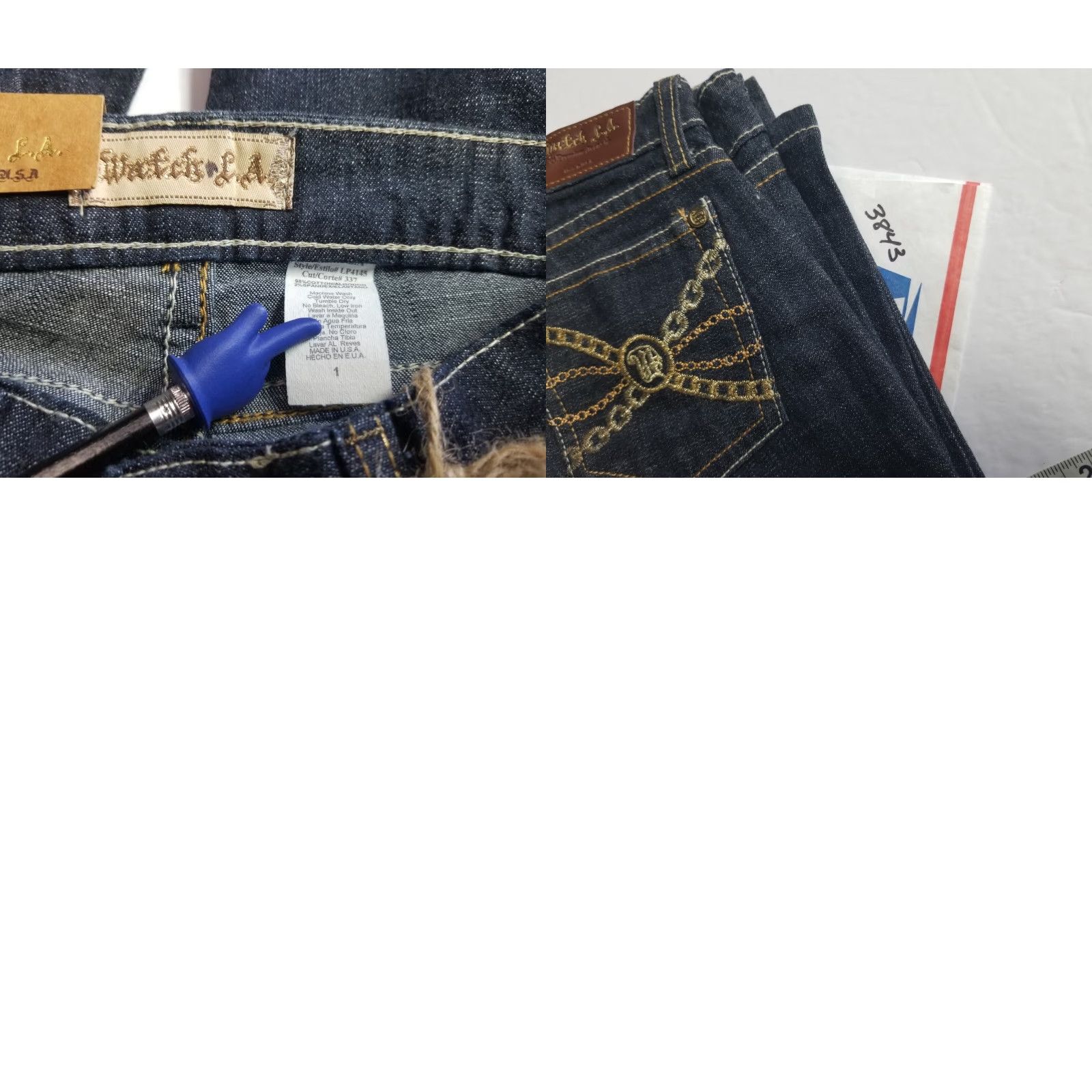 Vintage VINTAGE Watch L. A. Jeans Blue Bootcut 32in Inseam High Rise 26 Waist Women's Size 1 USA Jeans Womens Bootcut 100% Cotton Size 25" / US 0 / IT 36 - 8 Thumbnail