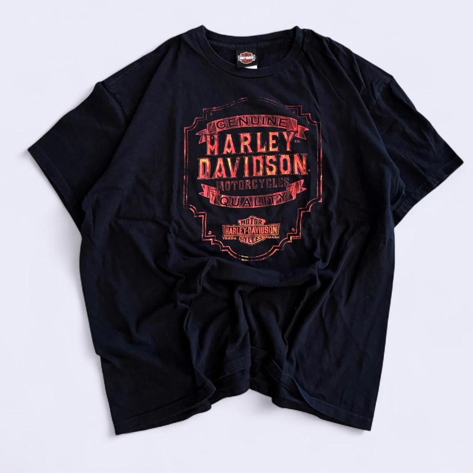 Harley Davidson Harley Davidson Men's Black Tshirt 2XL flame design Size US XXL / EU 58 / 5 - 1 Thumbnail