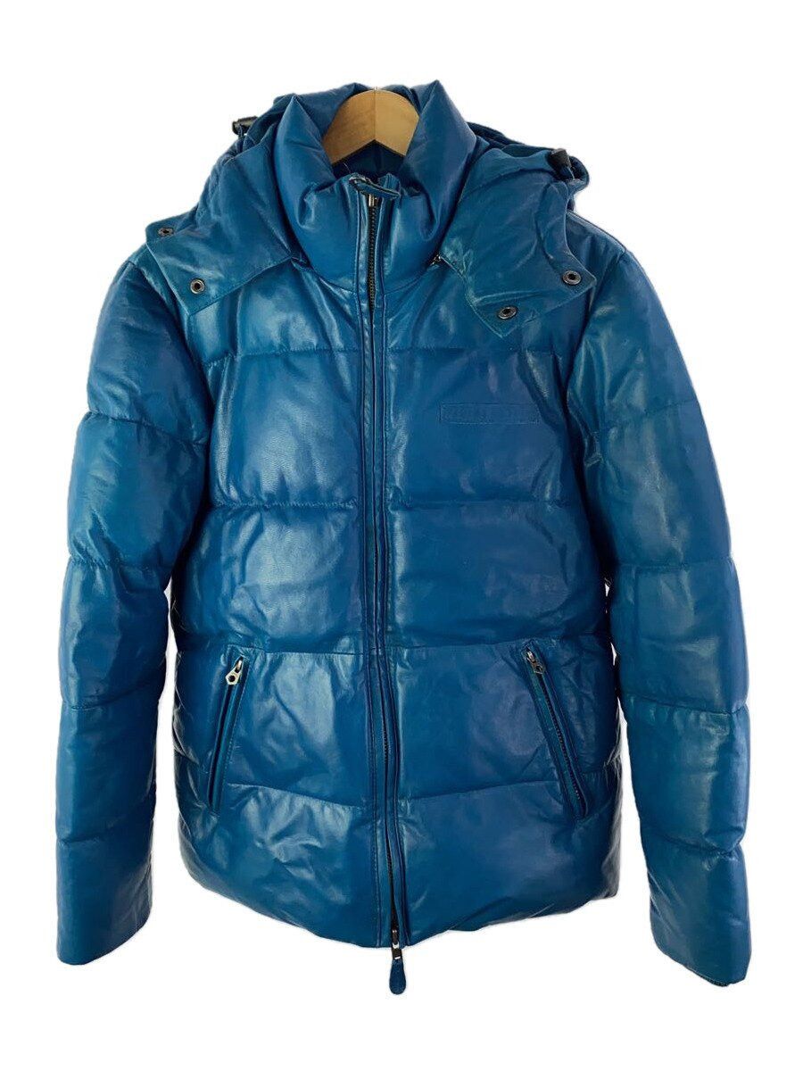 Avirex Avirex Plain Goat Leather Down Jacket Blue Size US L / EU 52-54 / 3 - 1 Thumbnail