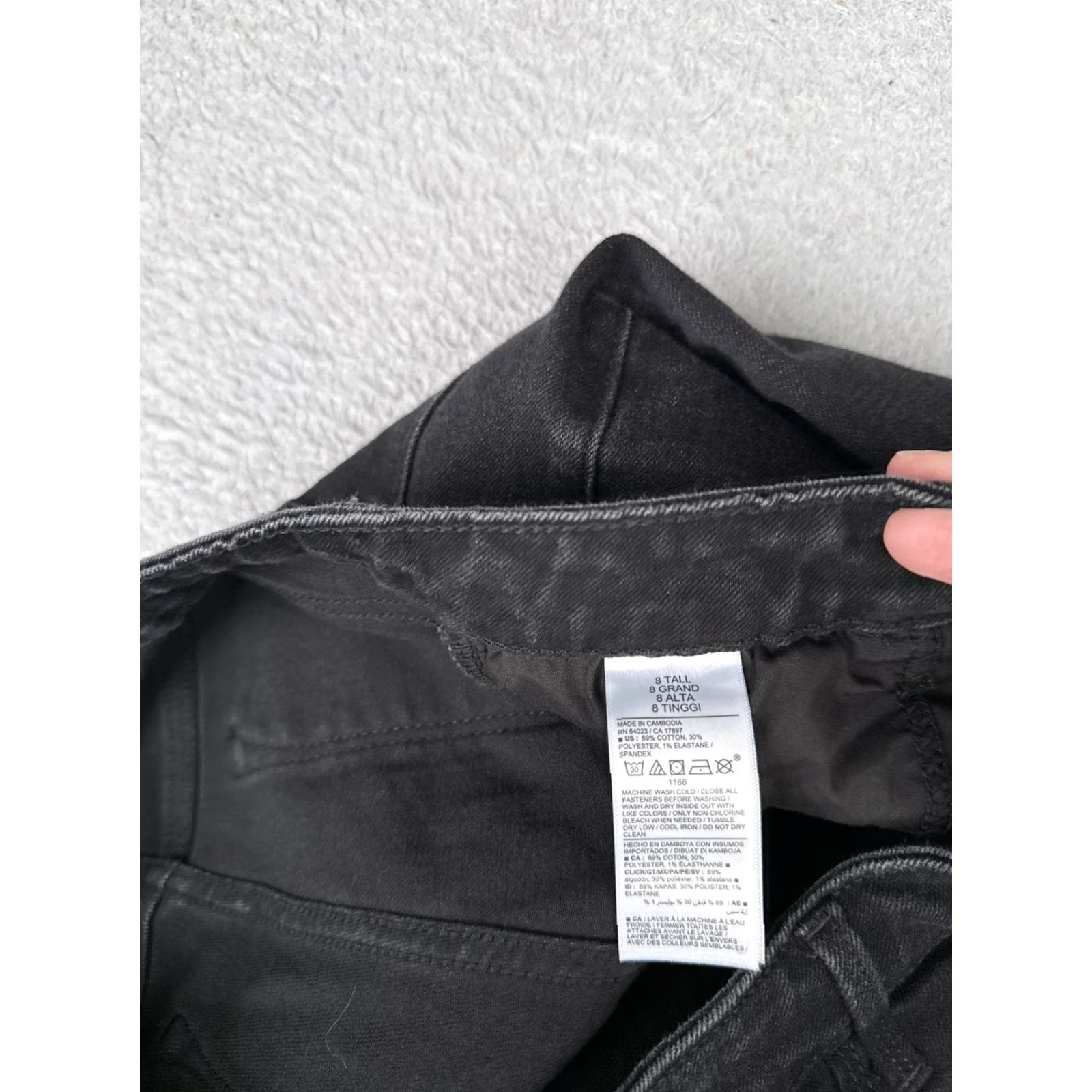 Old Navy Old Navy Jeans 8 Tall Black Mid-Rise Boot-Cut Stretch Denim Womens Size 30" / US 8 / IT 44 - 7 Thumbnail