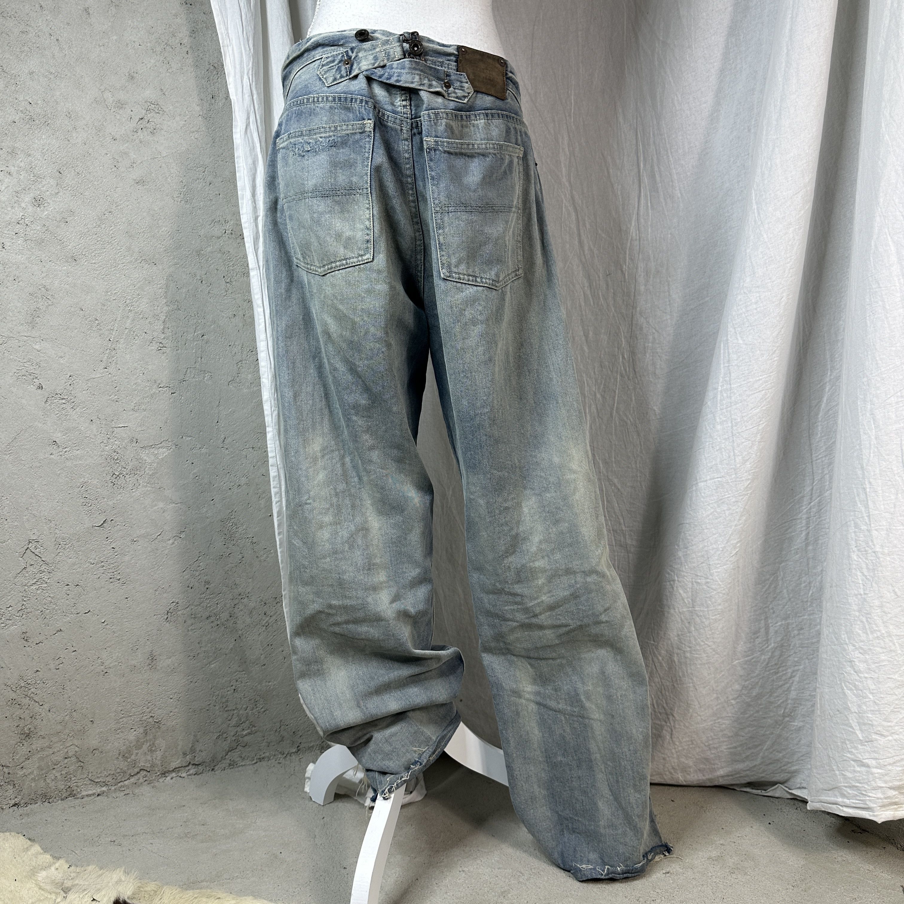 Ralph Lauren × Vintage Vintage Ralph Lauren Wide Leg Jeans Size 24" / US 00 / IT 34 - 4 Thumbnail