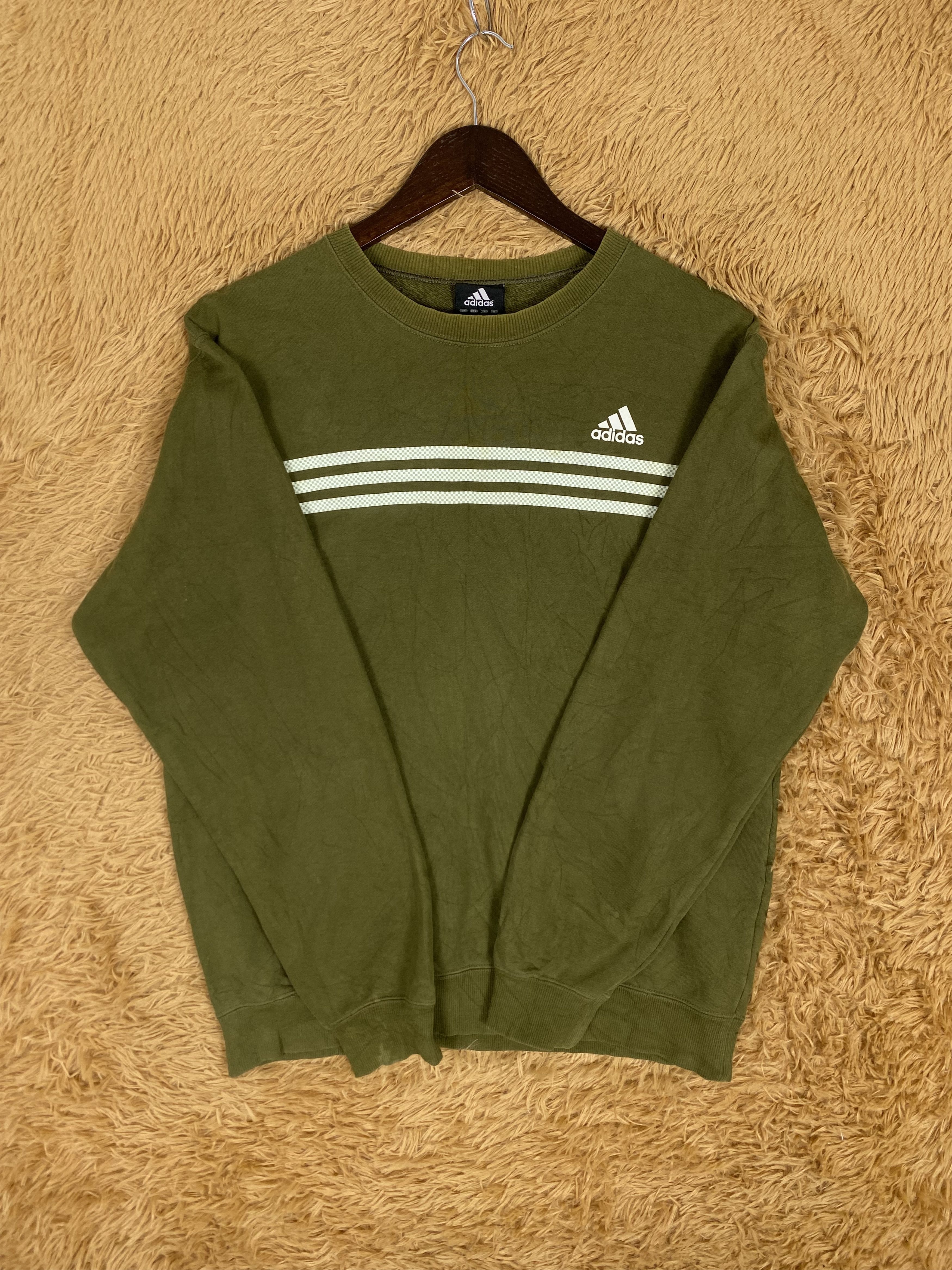 Adidas Vintage Adidas Three Stripe Sweatshirts PS0111 Size US S / EU 44-46 / 1 - 3 Thumbnail