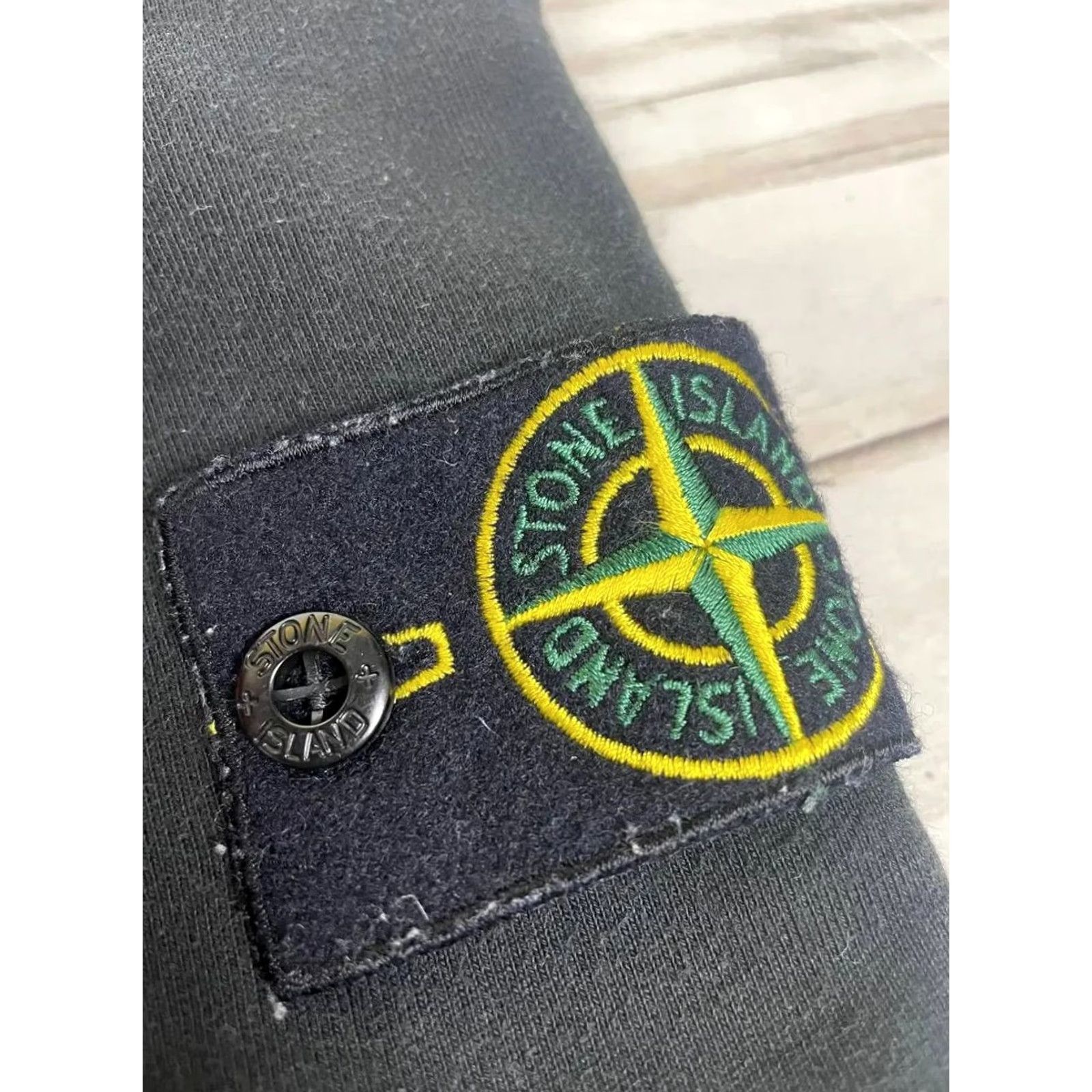 Stone Island Stone Island Fleece Garment Dyed Cargo Pants Sweatpants Men Size M Black Size US 31 - 6 Thumbnail