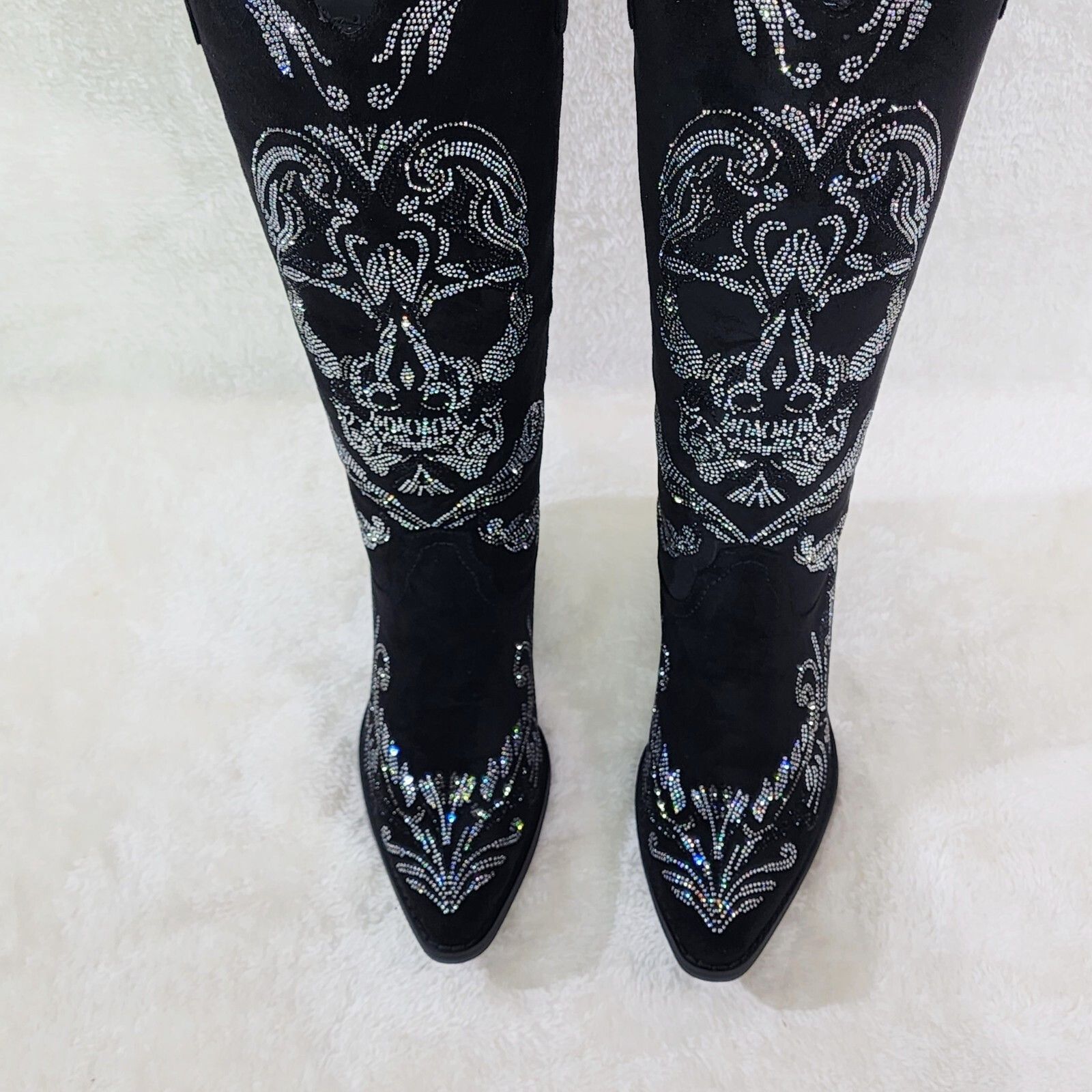 Other MUERTO Country Western Cowgirl Boots Sparkling Iridescent Rh Size US 10 / IT 40 - 3 Thumbnail