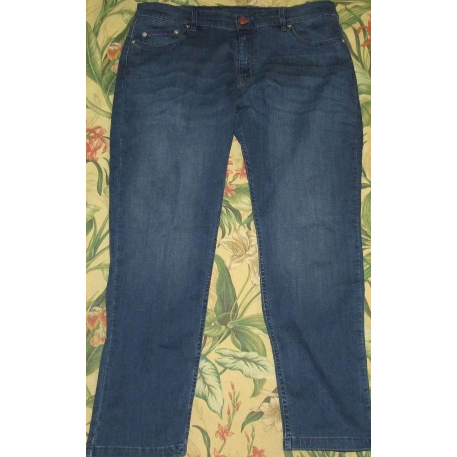 Denime MUGSY Lake Shores Denim Jeans 40 x 30 Denim Jeans Men 40 Inseam 30 Blue Straight 40x30 Mens Size US 40 / EU 56 - 3 Thumbnail