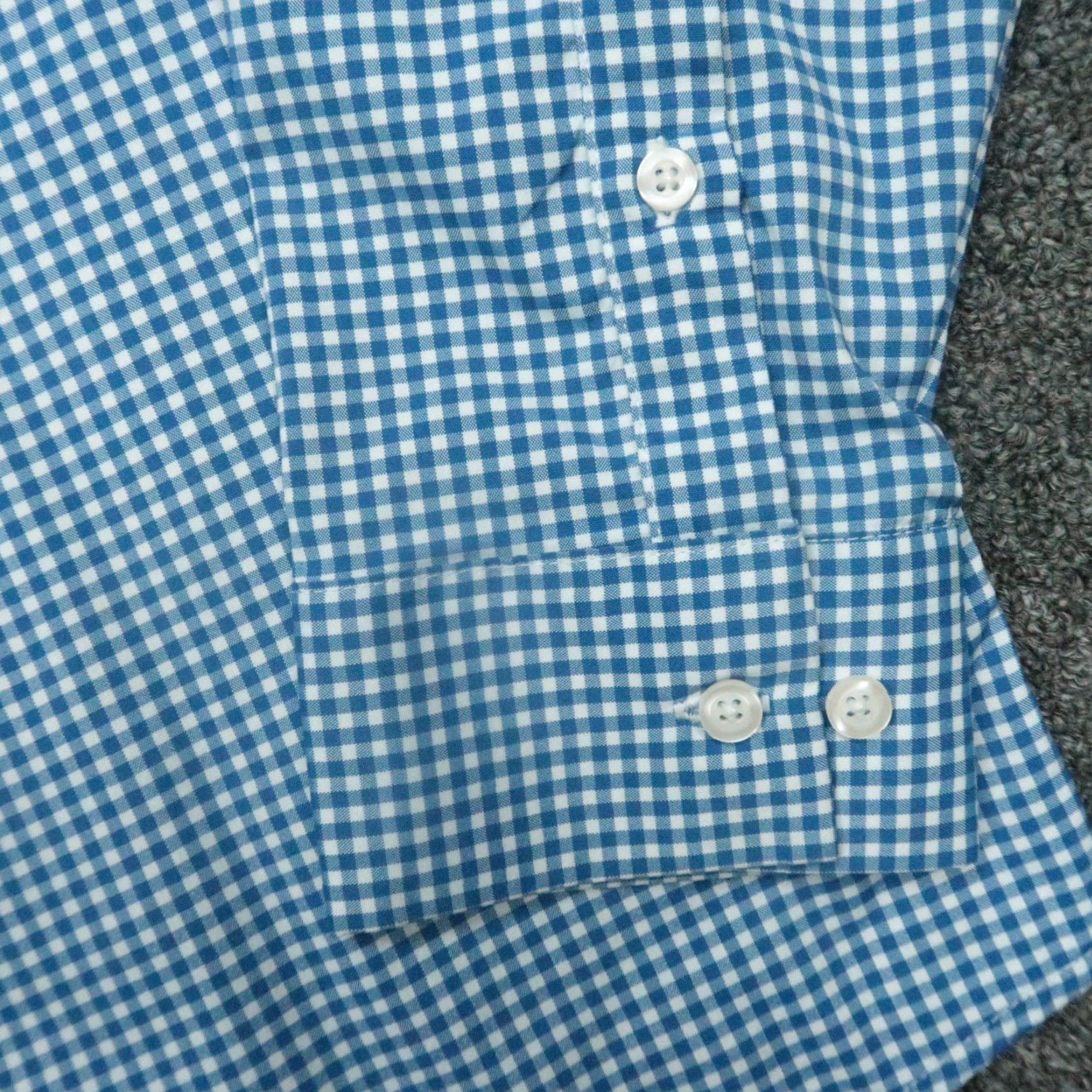 Vintage Ministry Of Supply Shirt Men Large Blue White Gingham Slim Long Sleeve Button-Up Size US L / EU 52-54 / 3 - 5 Thumbnail