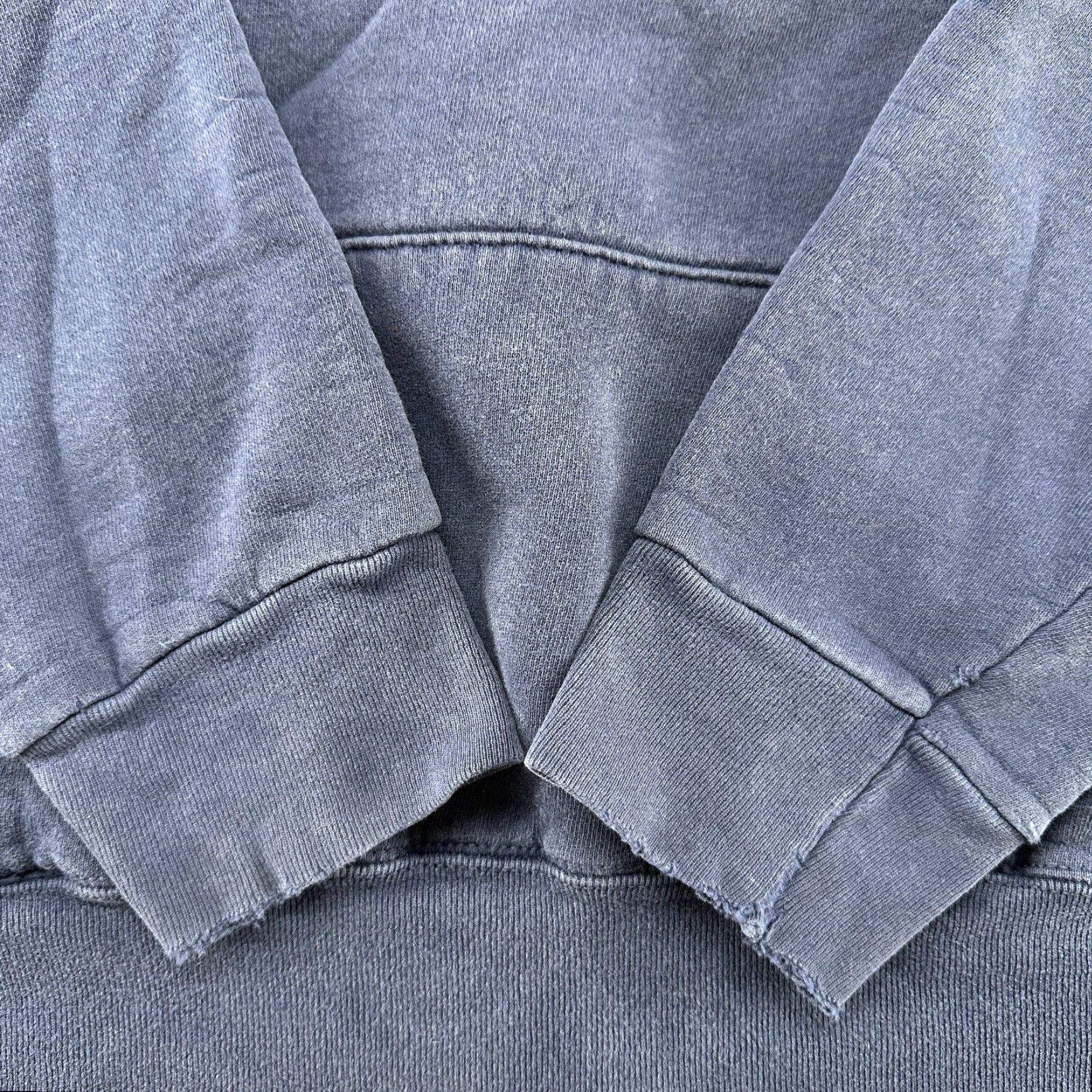 Fruit Of The Loom VINTAGE Fruit Of The Loom Hoodie Mens XL Blue Pullover Heavyweight Faded 90s Size US XL / EU 56 / 4 - 3 Thumbnail