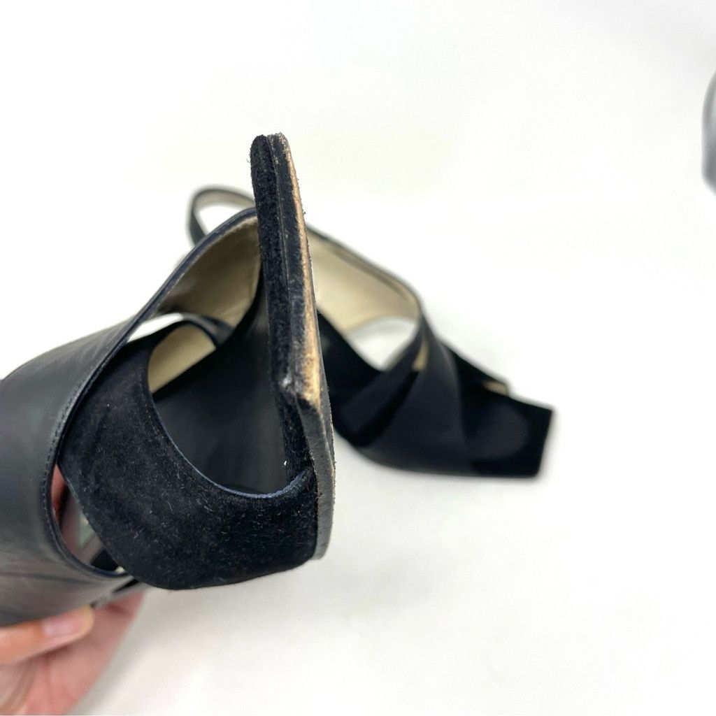 Bally Bally Salisa Black Square Toe Heeled Sandals Size 8.5 Size US 8.5 / IT 38.5 - 11 Thumbnail